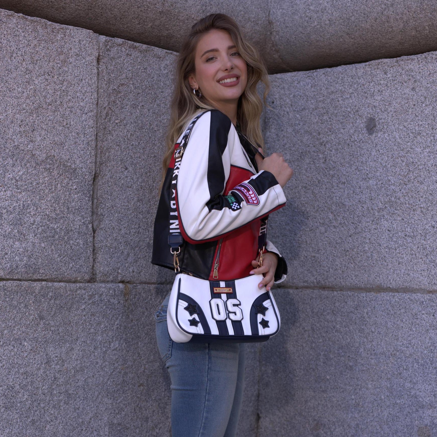 BANDOLERA VARSITY (BEIGE)