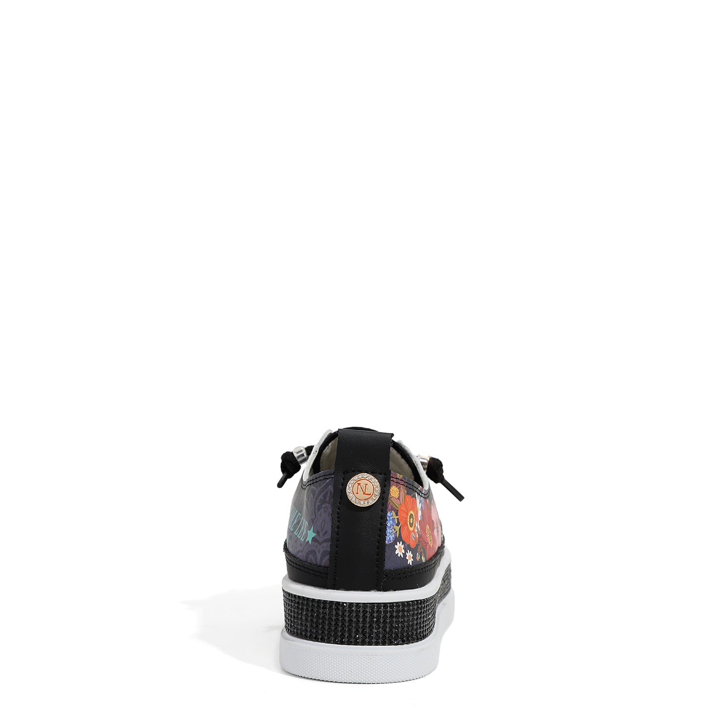 LEATHER SNEAKER WITH PLATFORM AND RHINESTONE (<tc>DREAM COMES TRUE</tc>)