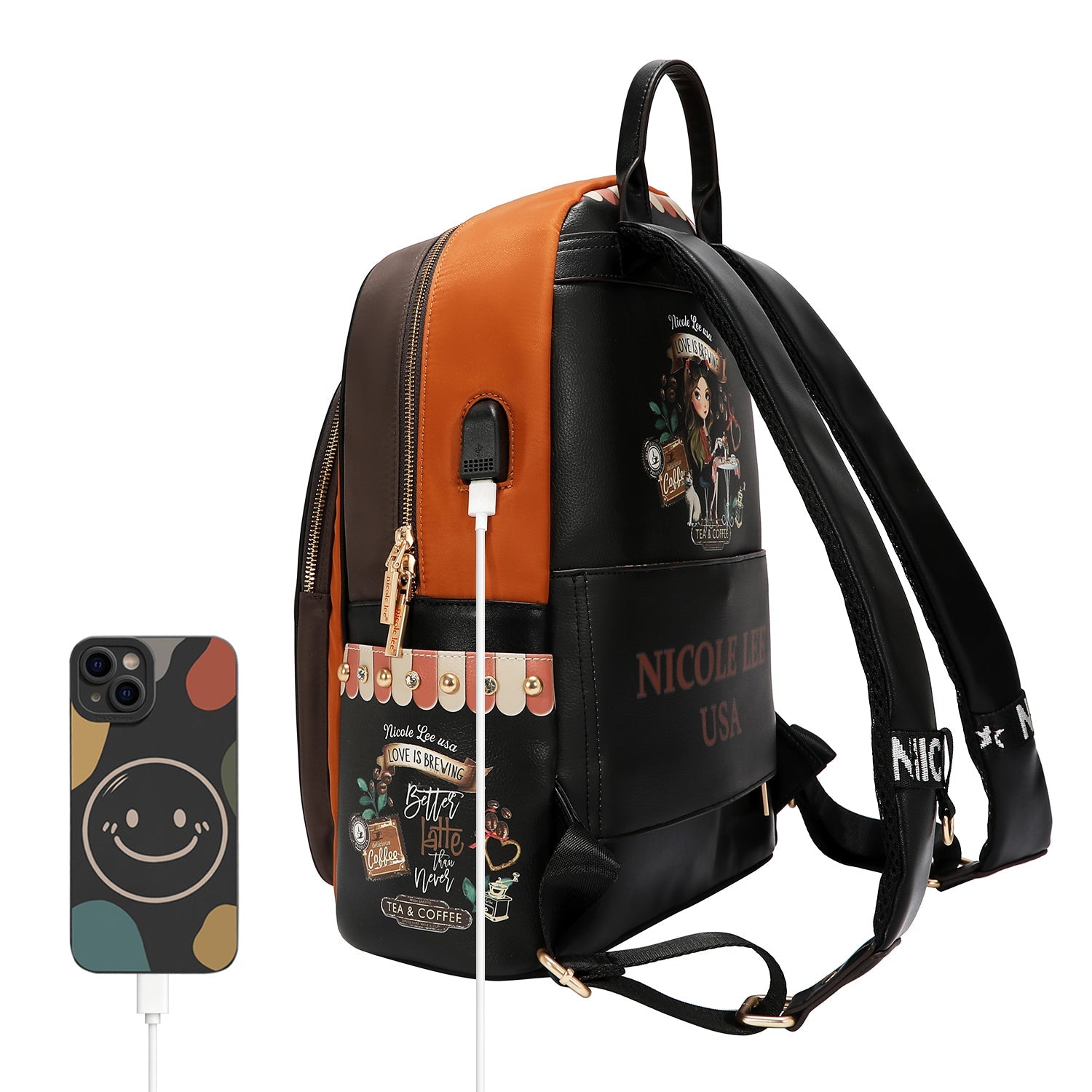 MOCHILA PARA PORTÁTIL CON PUERTO DE CARGA USB (VIRTUAL FRIEND)