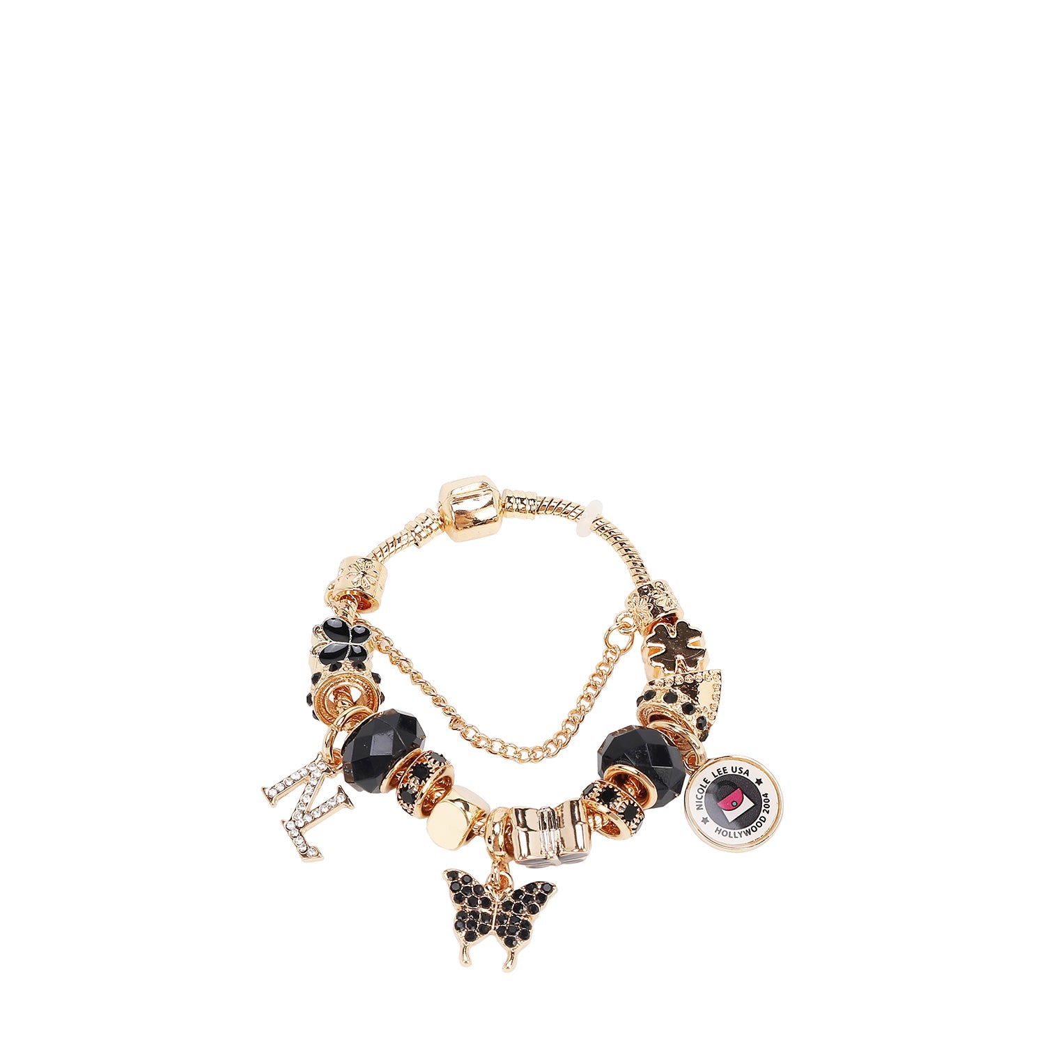 PULSERA CON DIJES (NEGRO)