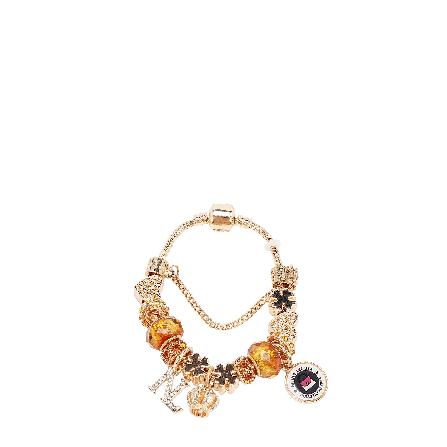 PULSERA CON DIJES (DORADO)