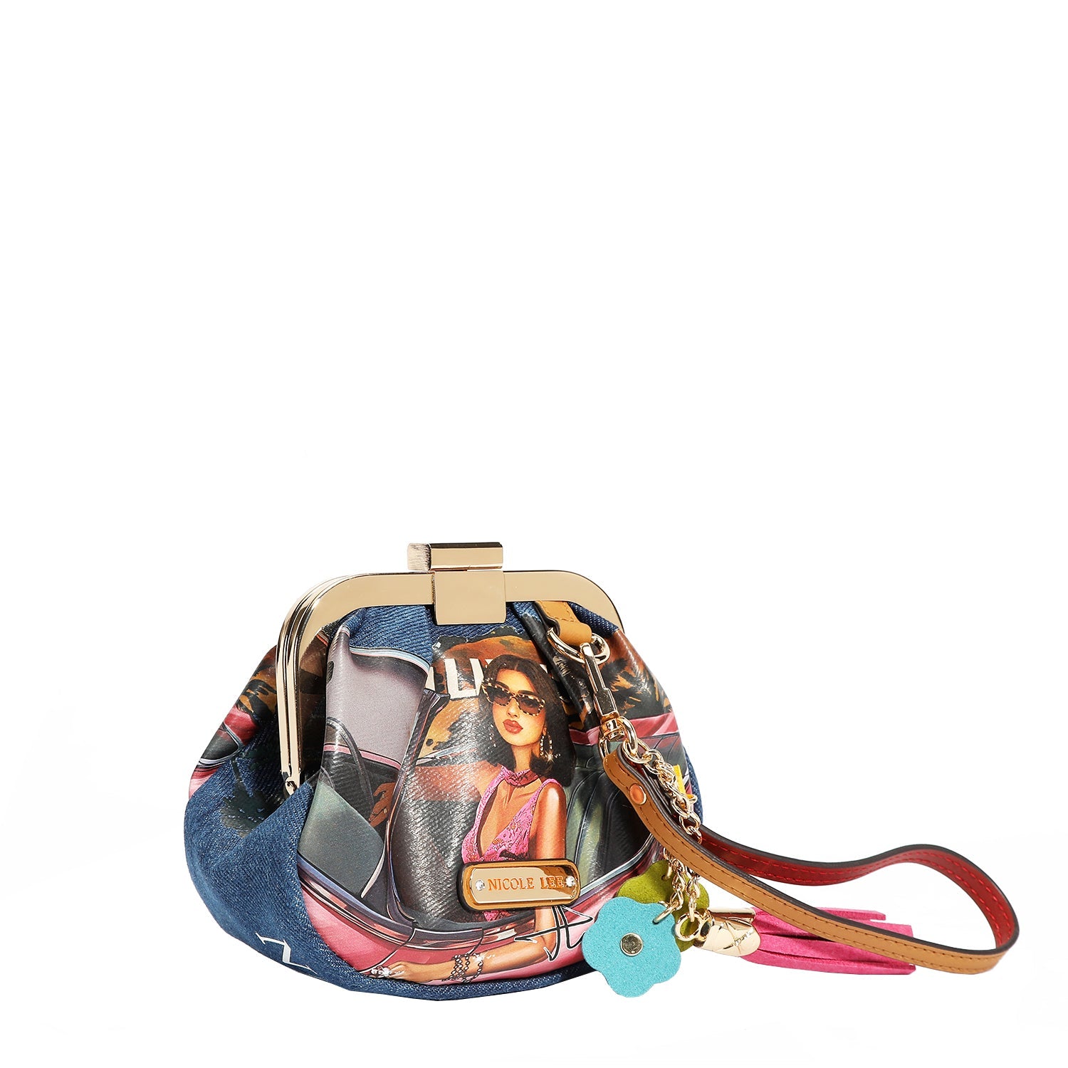 MINI PURSE WITH DENIM STRAP (<tc><tc>Ladies Night Out</tc></tc>)