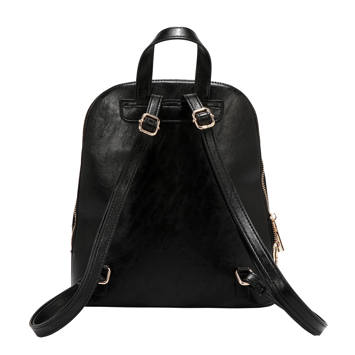 BACKPACK WITH EMBOSSED LOGO (BLACK)