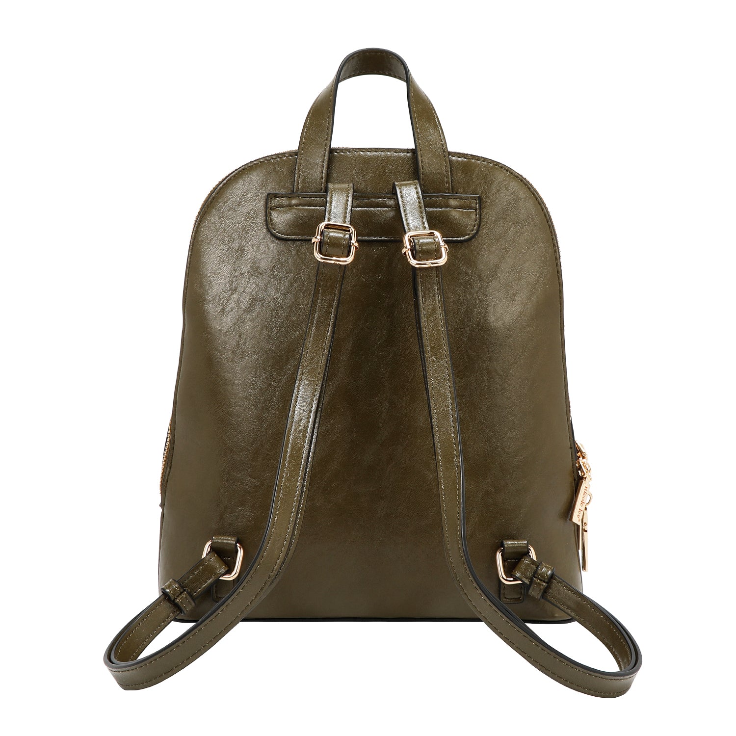 BACKPACK WITH EMBOSSED LOGO (OLIVE)
