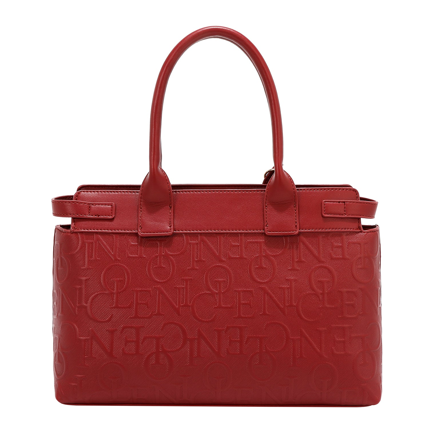BOLSO SATCHEL ELEGANCE EN RELIEVE (ROJO)