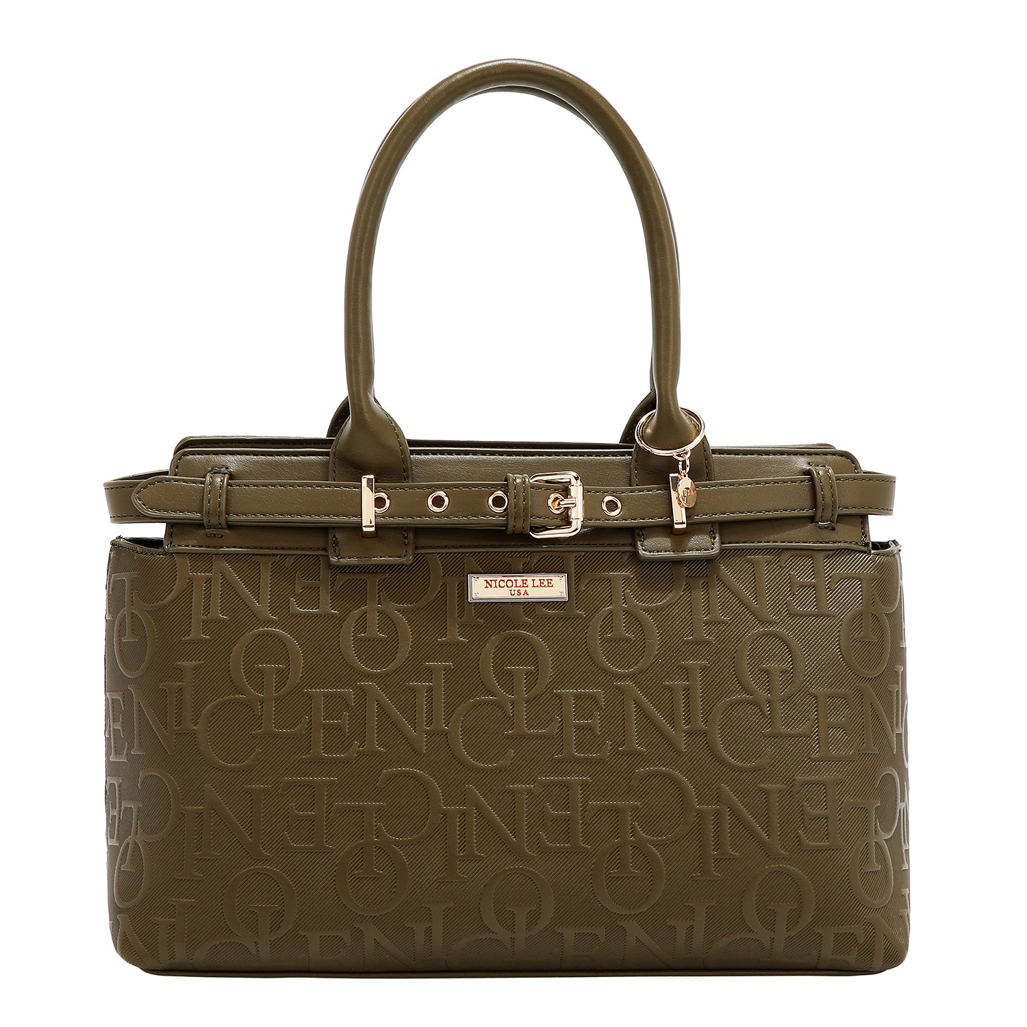 Satchel -Eleganztasche in Relief (Oliva)