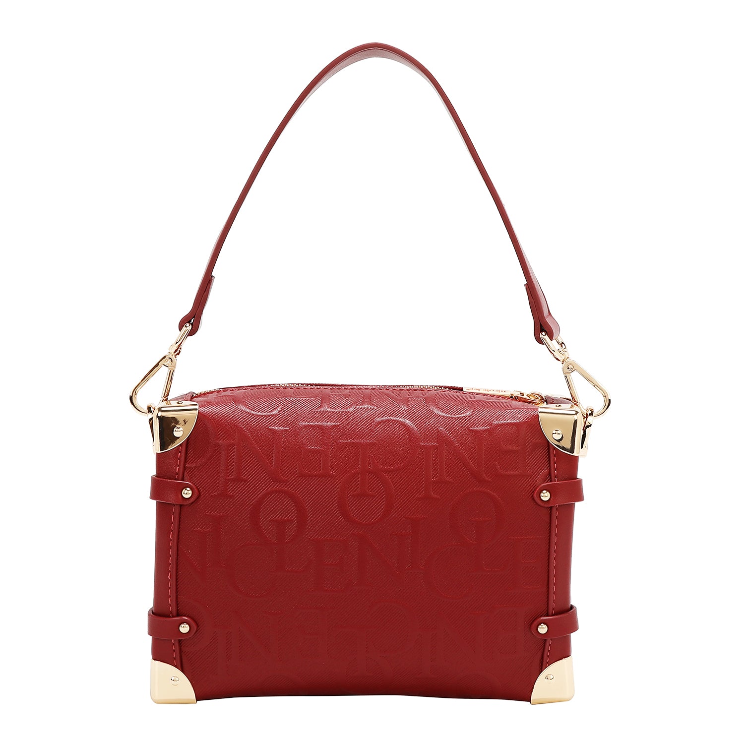 Eleganza della borsa a tracolla quadrata eleganza (rosso)
