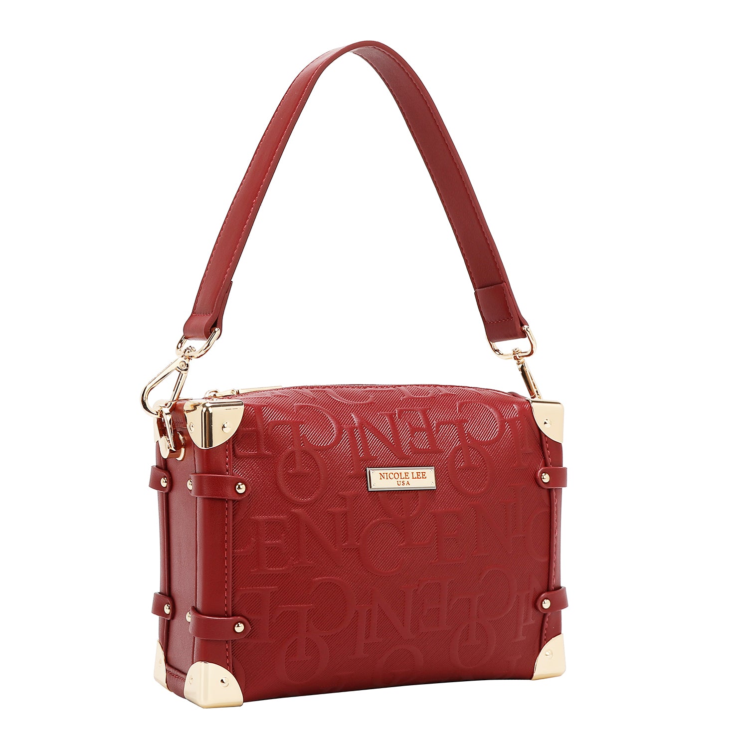 Eleganza della borsa a tracolla quadrata eleganza (rosso)
