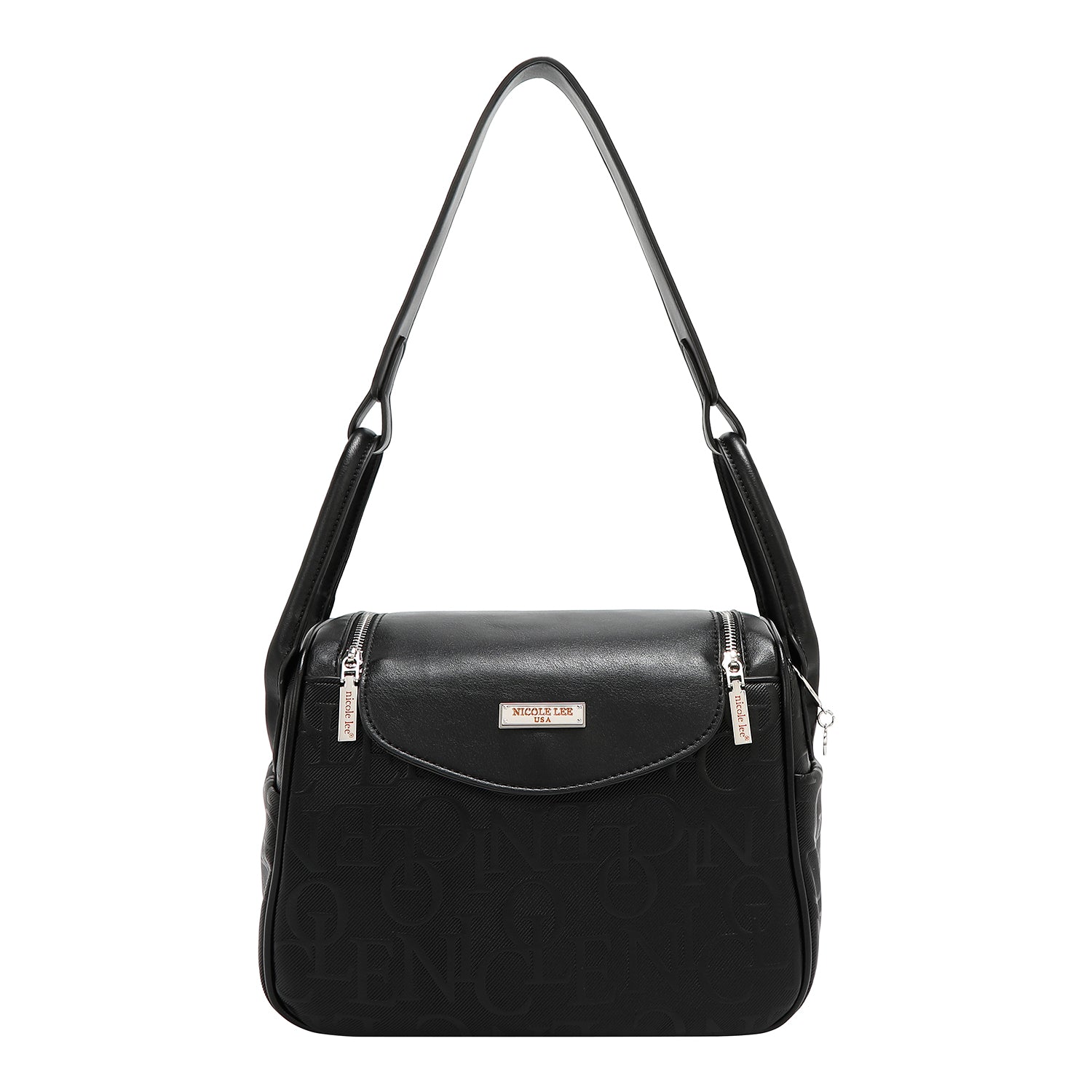 ELEGANCE UMHÄNGETASCHE MIT GEPRÄGUNG (SCHWARZ)