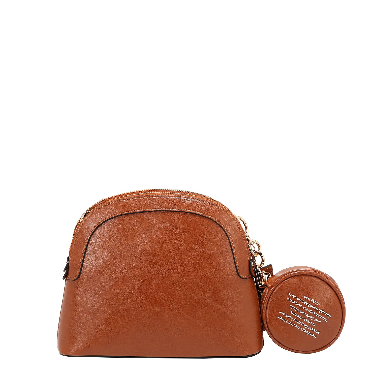 CROSSBODY BAG EMB17531 (BROWN)