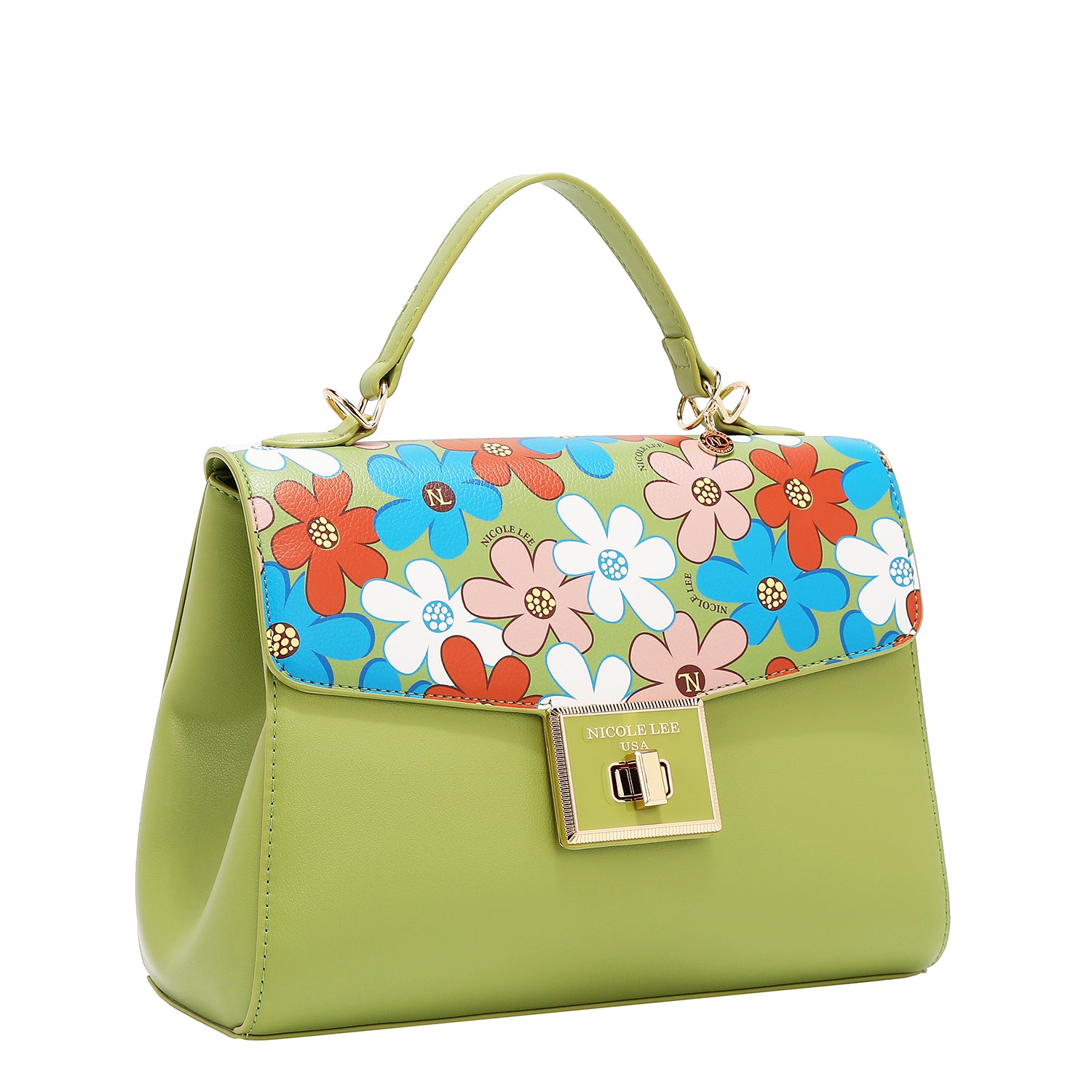 Floral Pop Bag (Green)