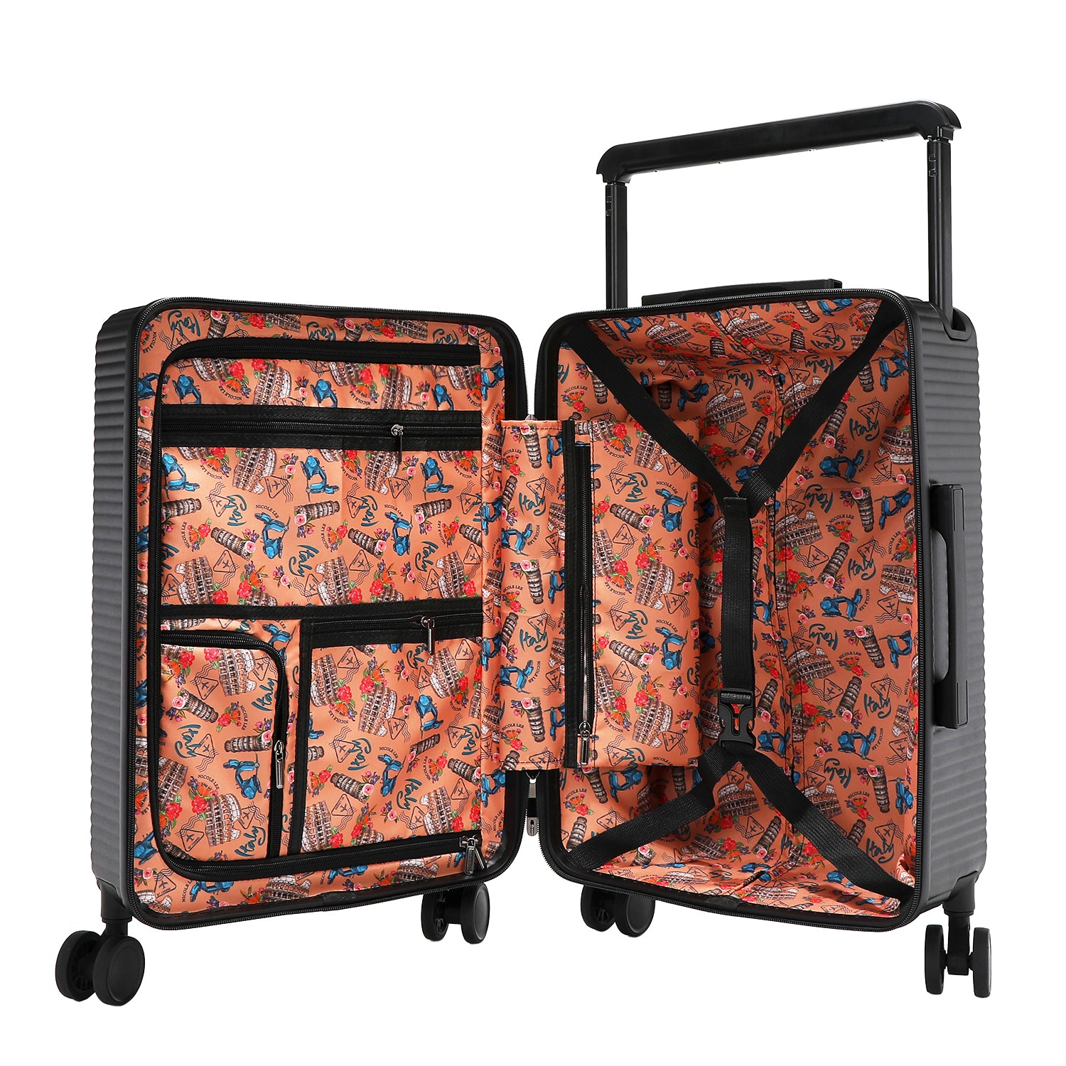 VALIGIA DA CABINA DA 20" CON ELASTICI (<tc>MARTHA TRAVELS ITALY</tc>)