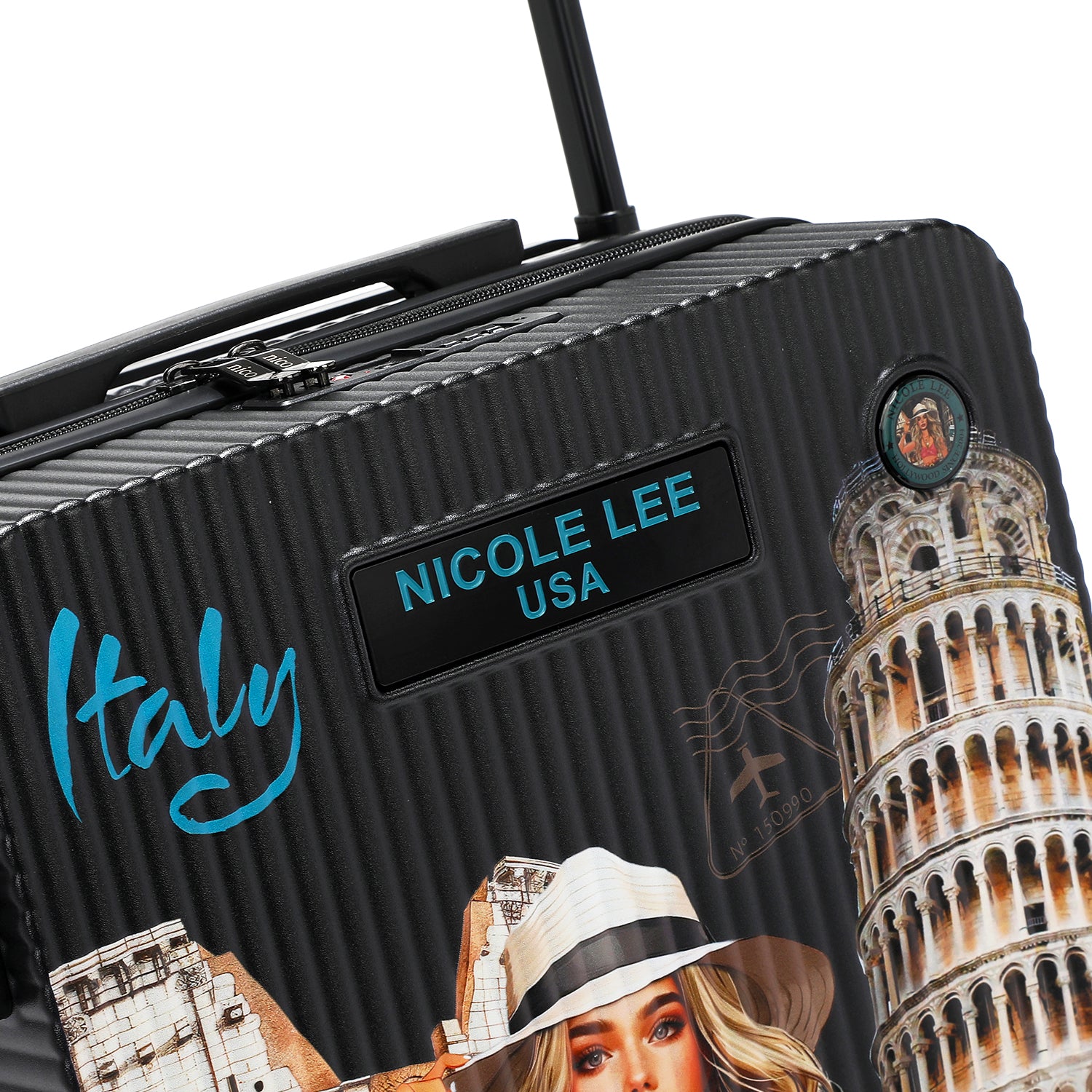VALIGIA DA CABINA DA 20" CON ELASTICI (<tc>MARTHA TRAVELS ITALY</tc>)