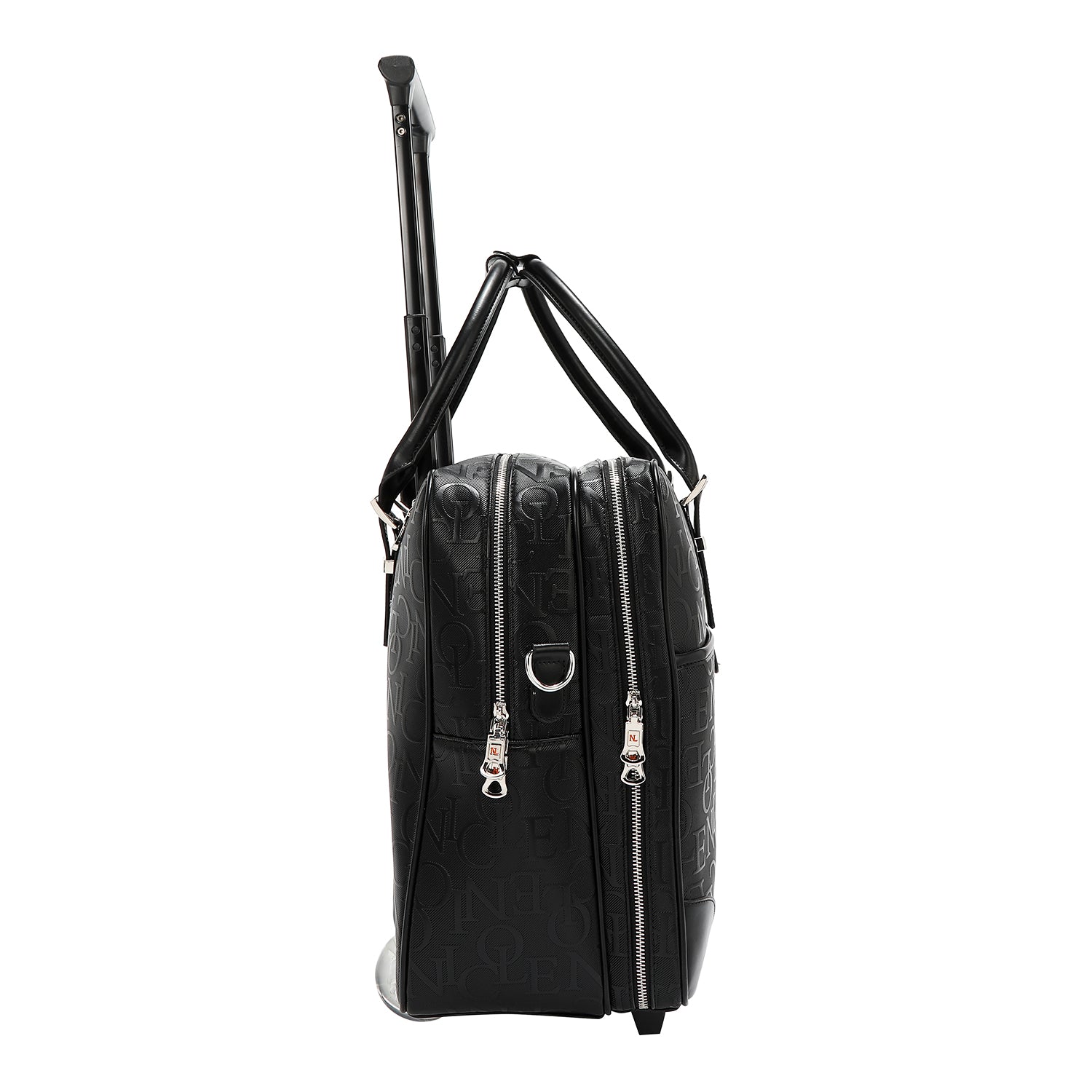 BOLSO RECTANGULAR CON RUEDAS MONOGRAMA (NEGRO)