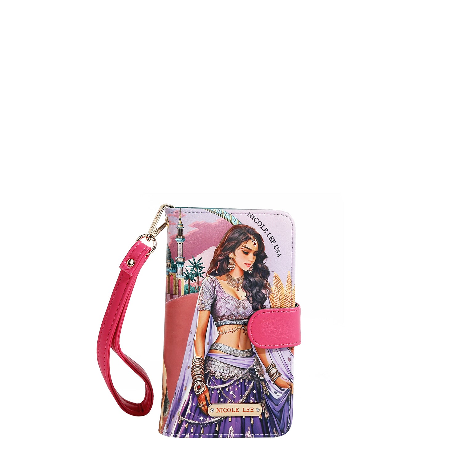 ÉTUI DE TÉLÉPHONE ET PORTEFEUILLE NL SIGNATURE AVEC SANGLE (<tc>QUEEN CLEOPATRA</tc>)