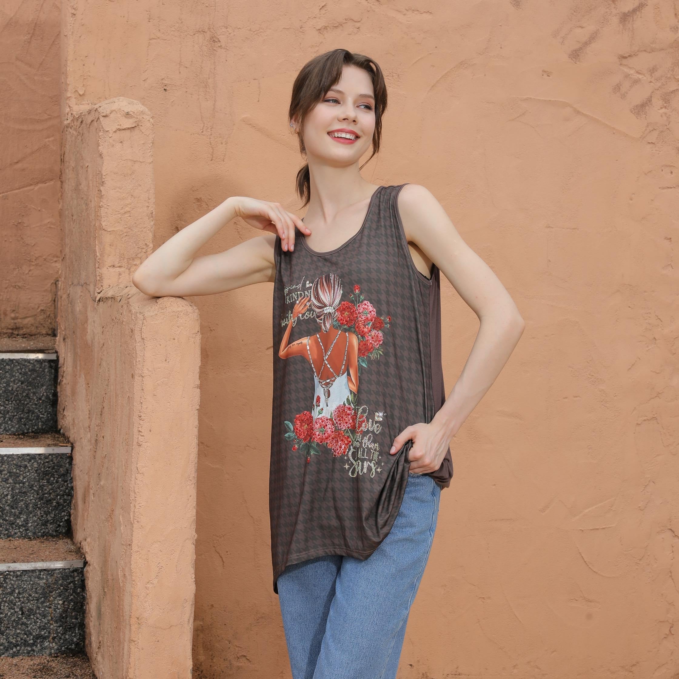 TOP TÚNICA NICOLE LEE CON BRILLOS (BLIND DATE)