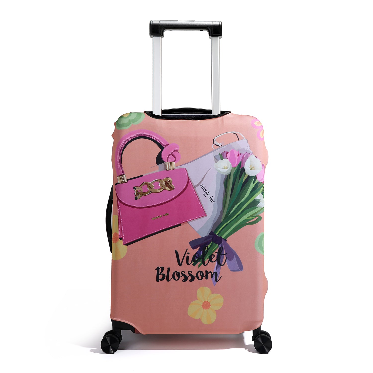 FUNDA PARA MALETA (VIOLET BLOSSOM)