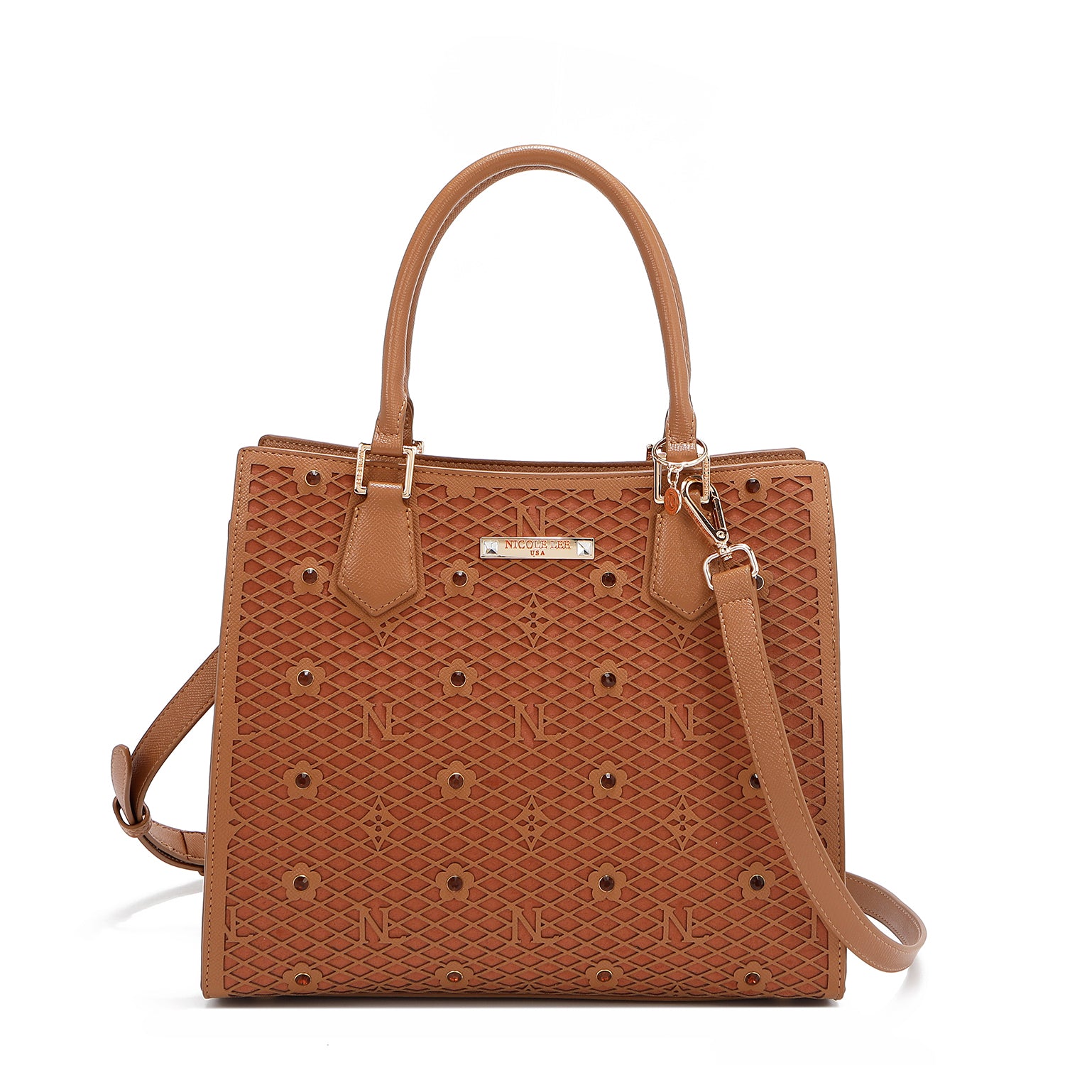 BOLSO TOTE ESTRUCTURADO GRACIE (BROWN)