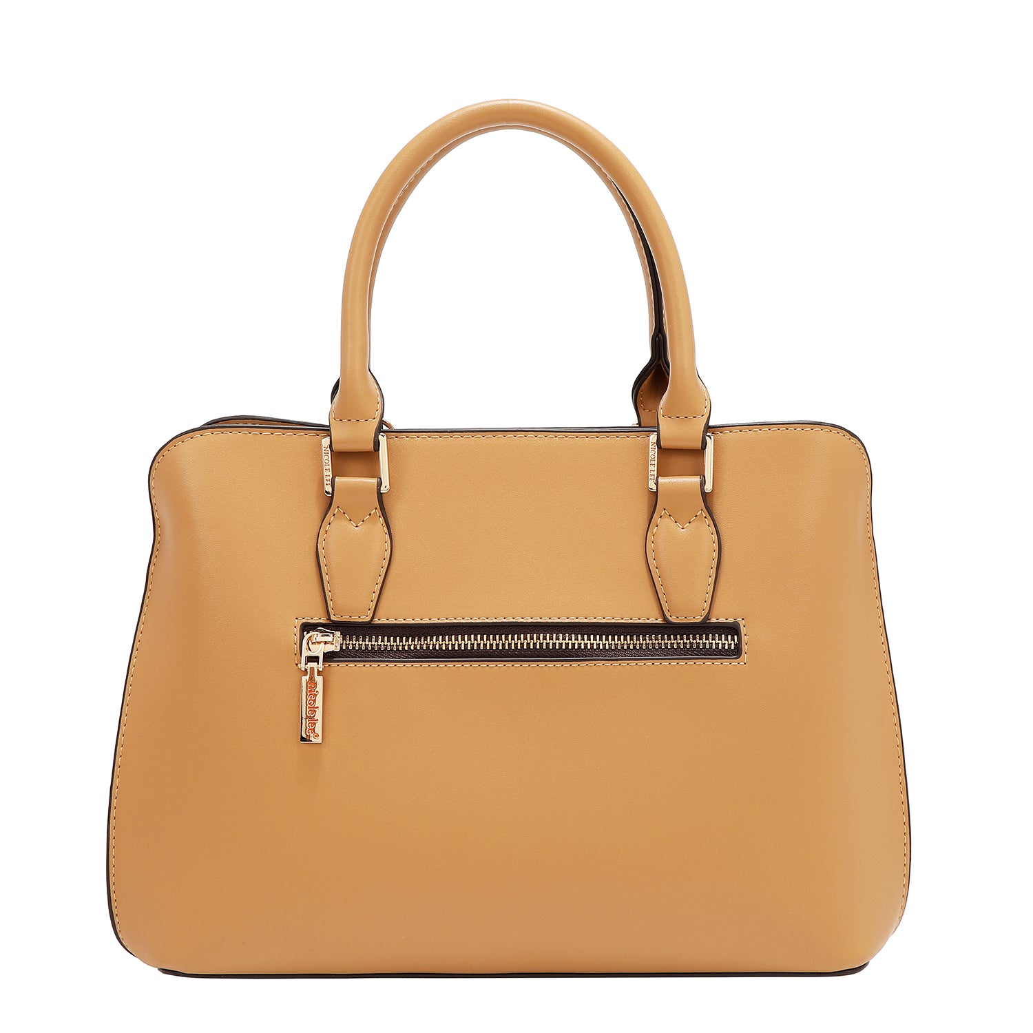 Dome bag with geometric cut (sand)