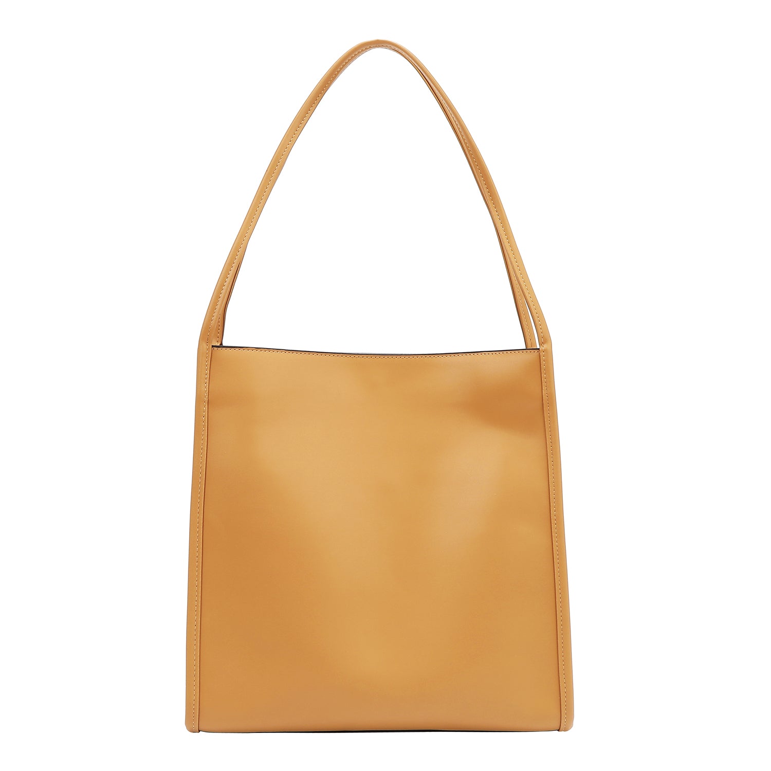 Two -piece bag with geometric cuts (sand)