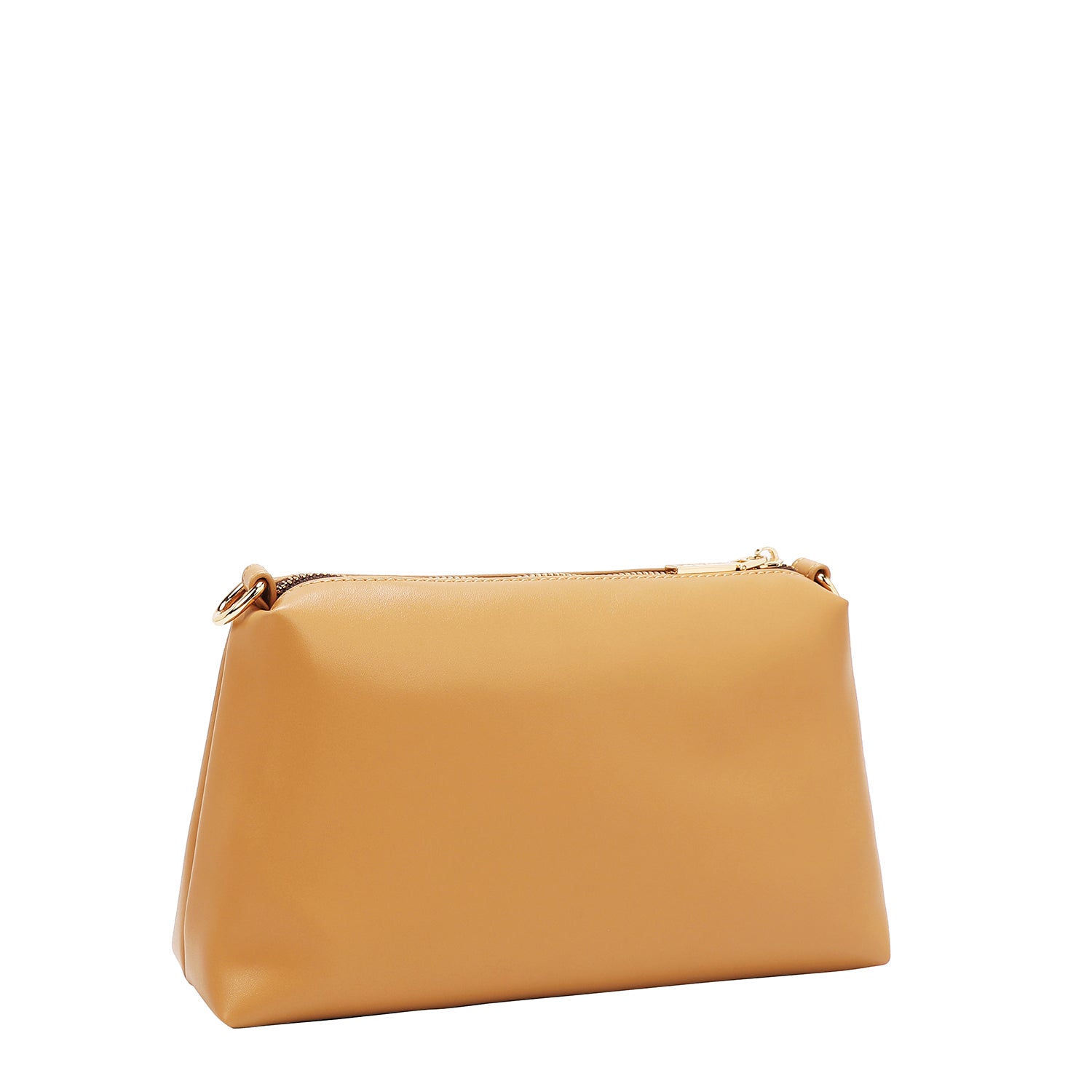 Two -piece bag with geometric cuts (sand)
