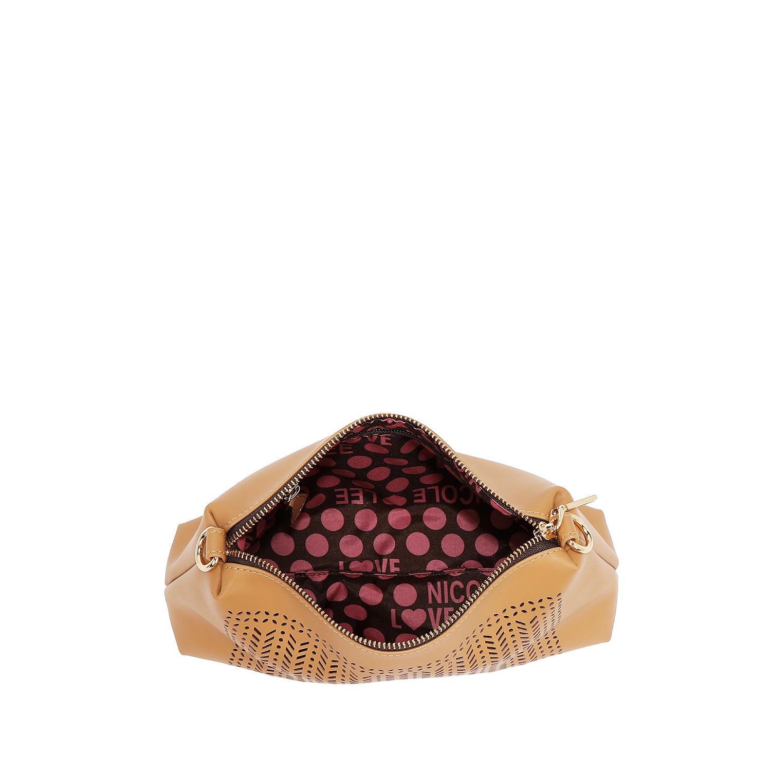 Two -piece bag with geometric cut (black)