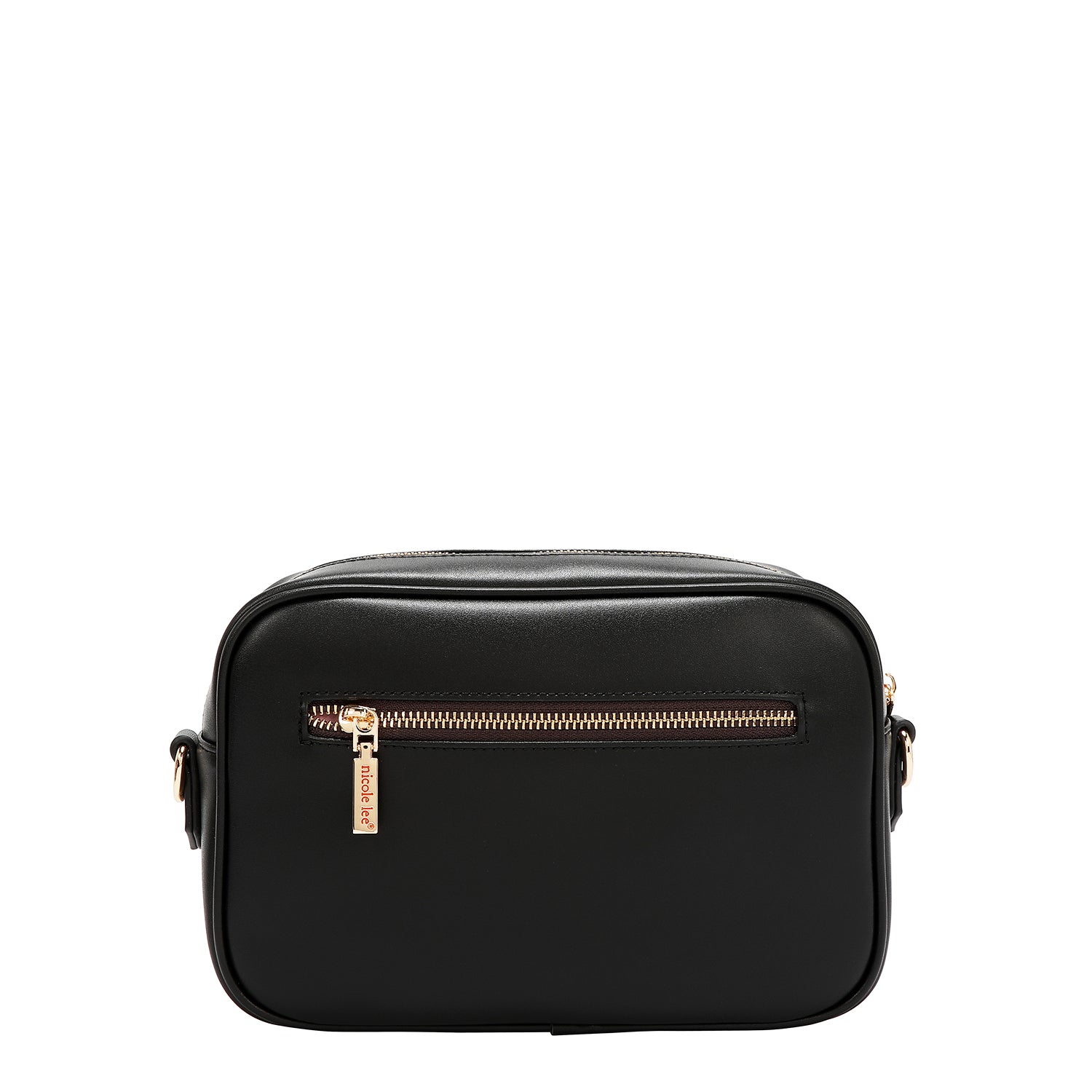 LASER CUT GEOMETRIC CROSSBODY BAG (BLACK)