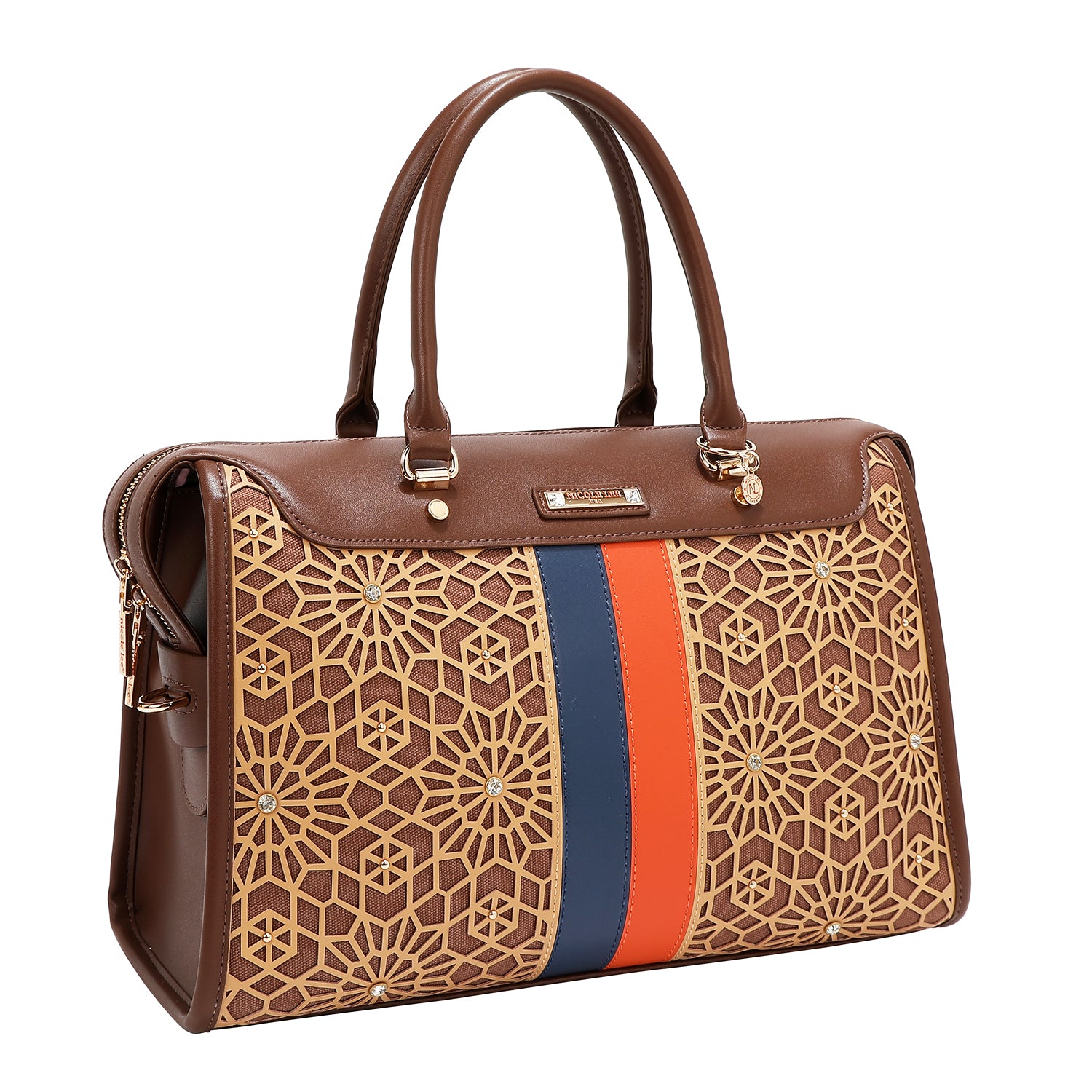 BOSTON CON TAGLIO LASER GEOMETRICO (MARRONE)