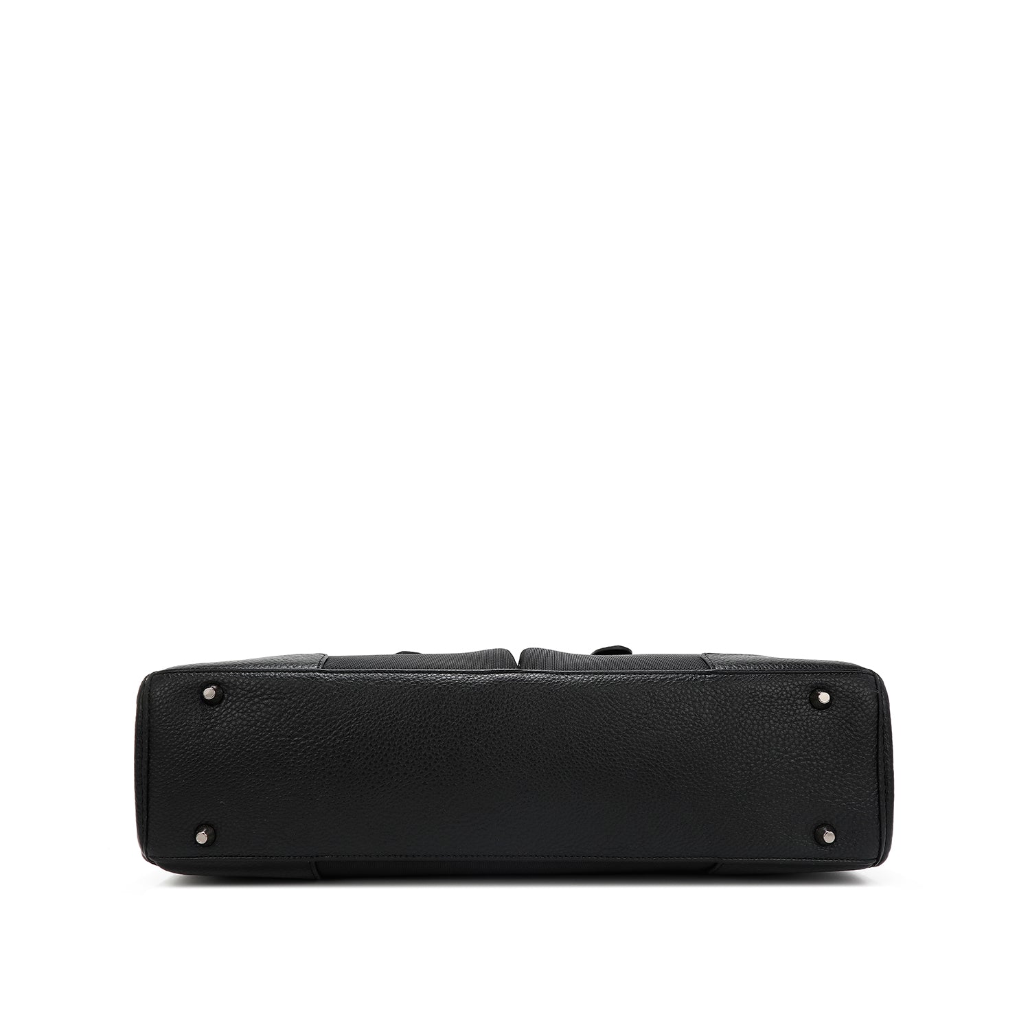 BLACK BRIEFCASE WITH POCKETS FOR MEN