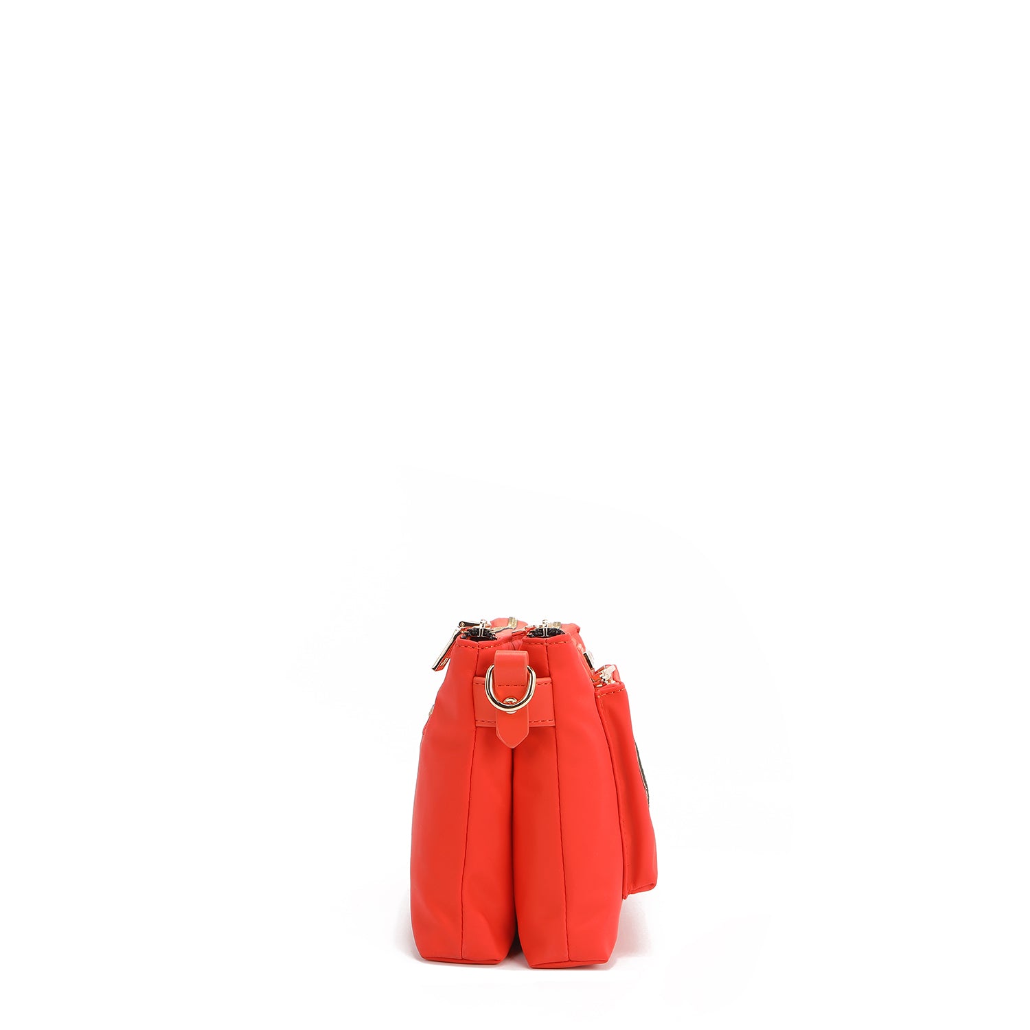 BOLSA CROSSBODY ACORDEÃO COM PATCHES COLORIDOS (Laranja)