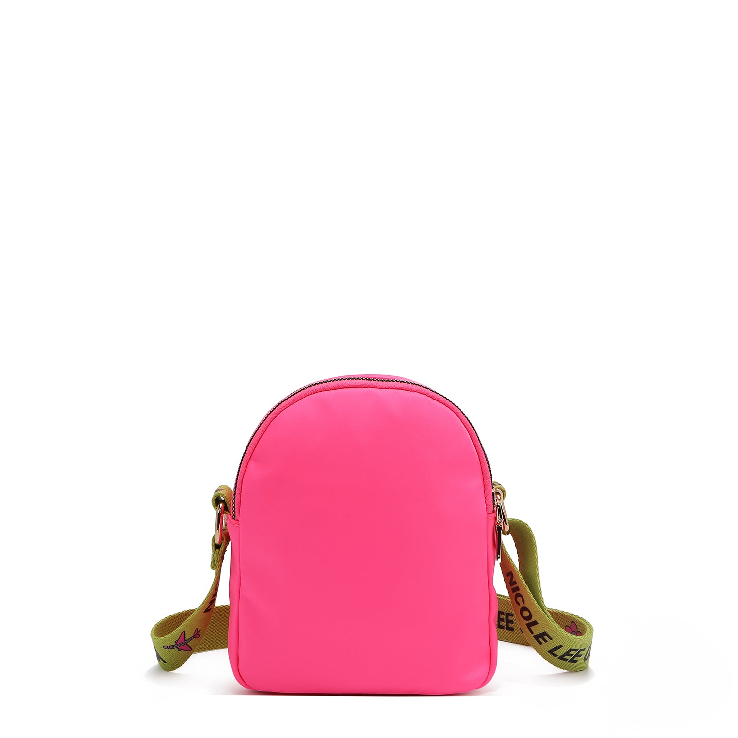 BOLSO CRUZADO CON PARCHES DE COLORES (ROSA)