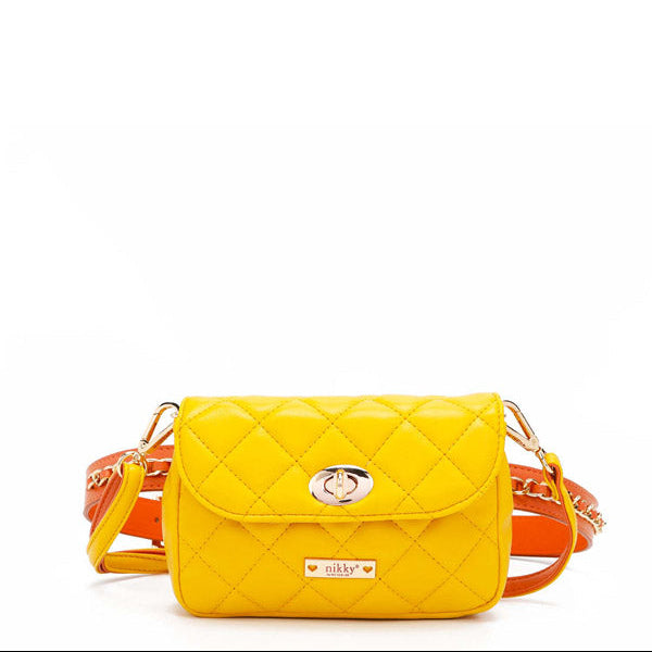 RIÑONERA/BANDOLERA ACOLCHADA (AMARILLO)
