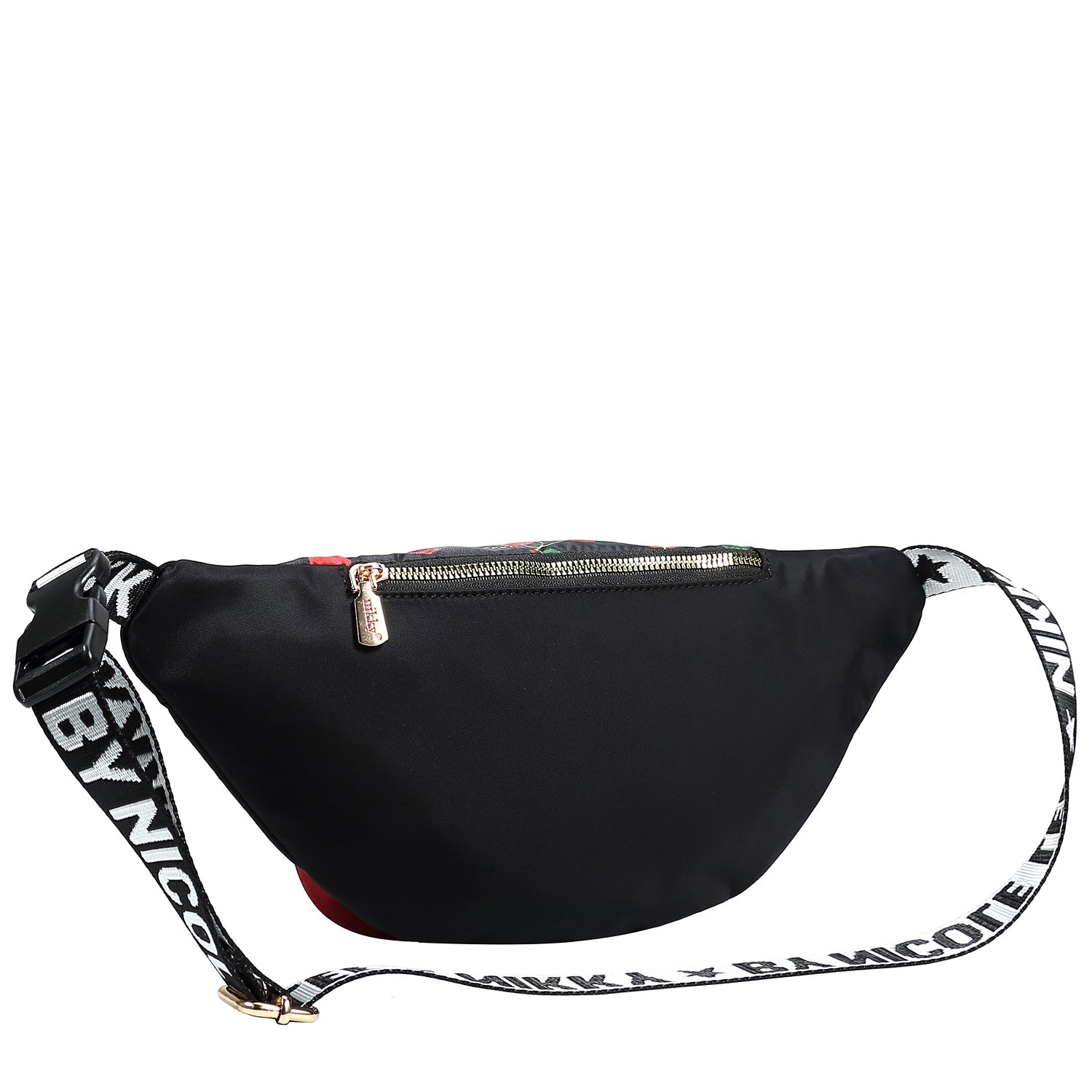 RIÑONERA FASHION CHIC (CHERRY LIPS-BLACK)