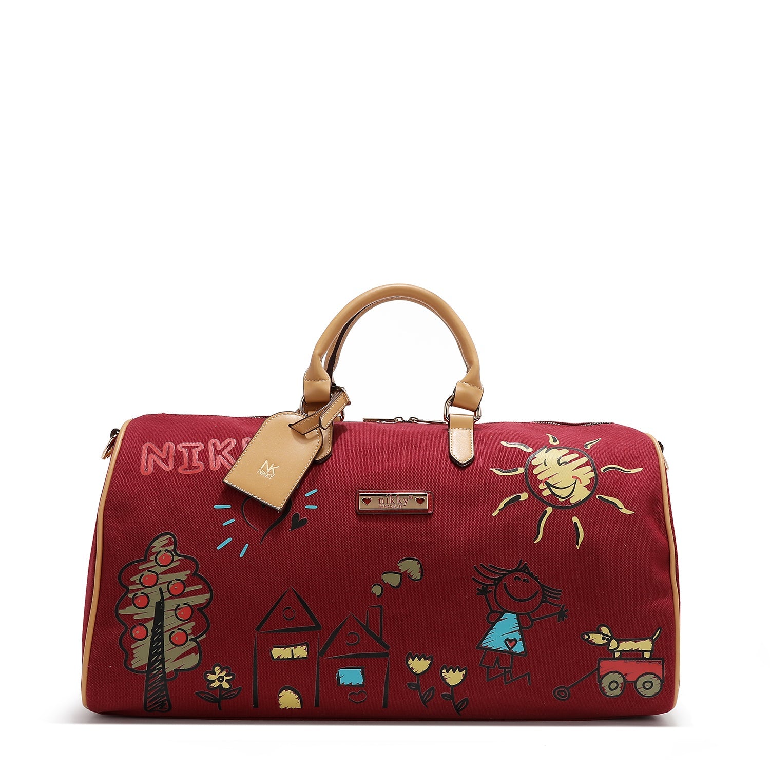 SAC DE GYMNASE EN TOILE <tc>NIKKY</tc> (ROUGE)