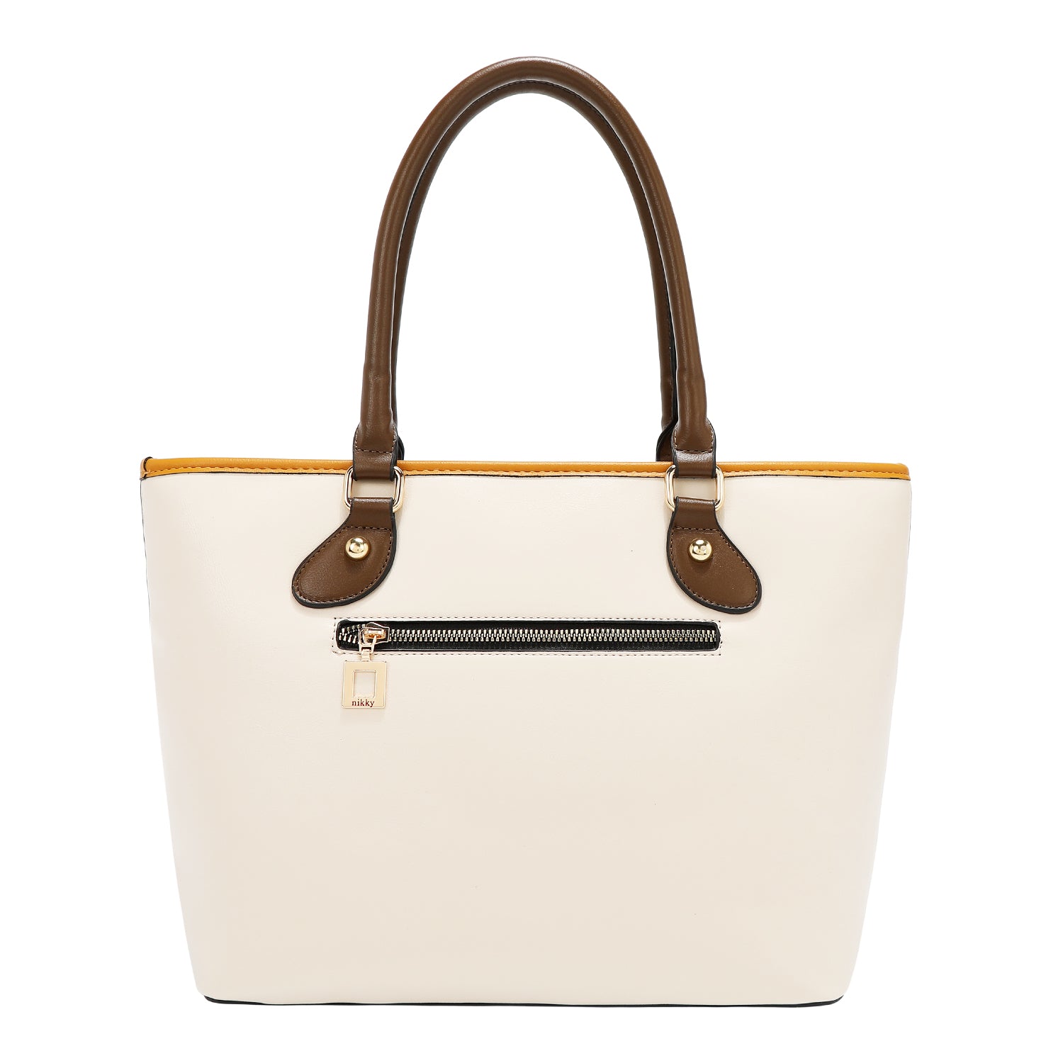 BOLSO SHOPPER VARSITY (BEIGE)