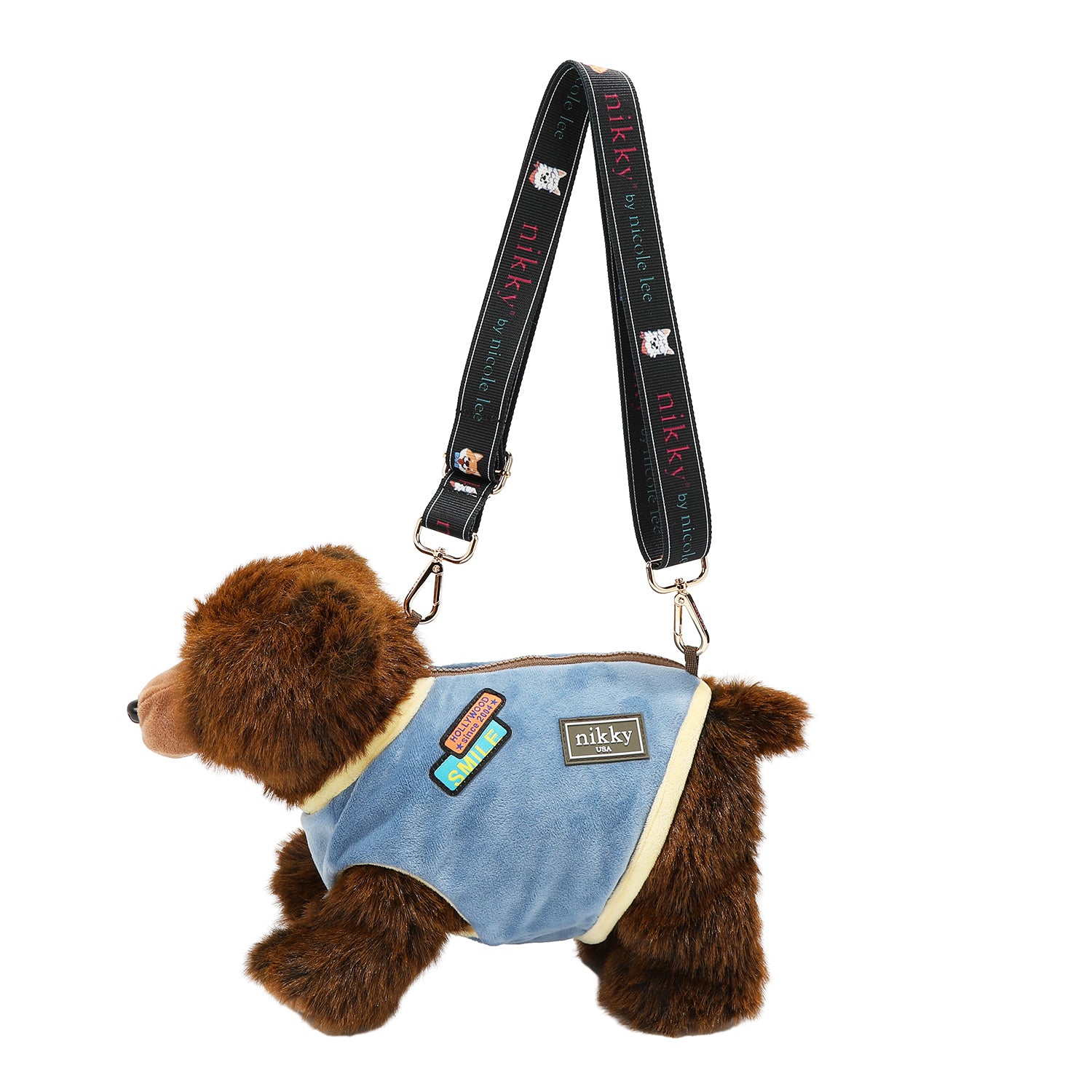 BANDOLERA CRUZADA (OSO MARRON)