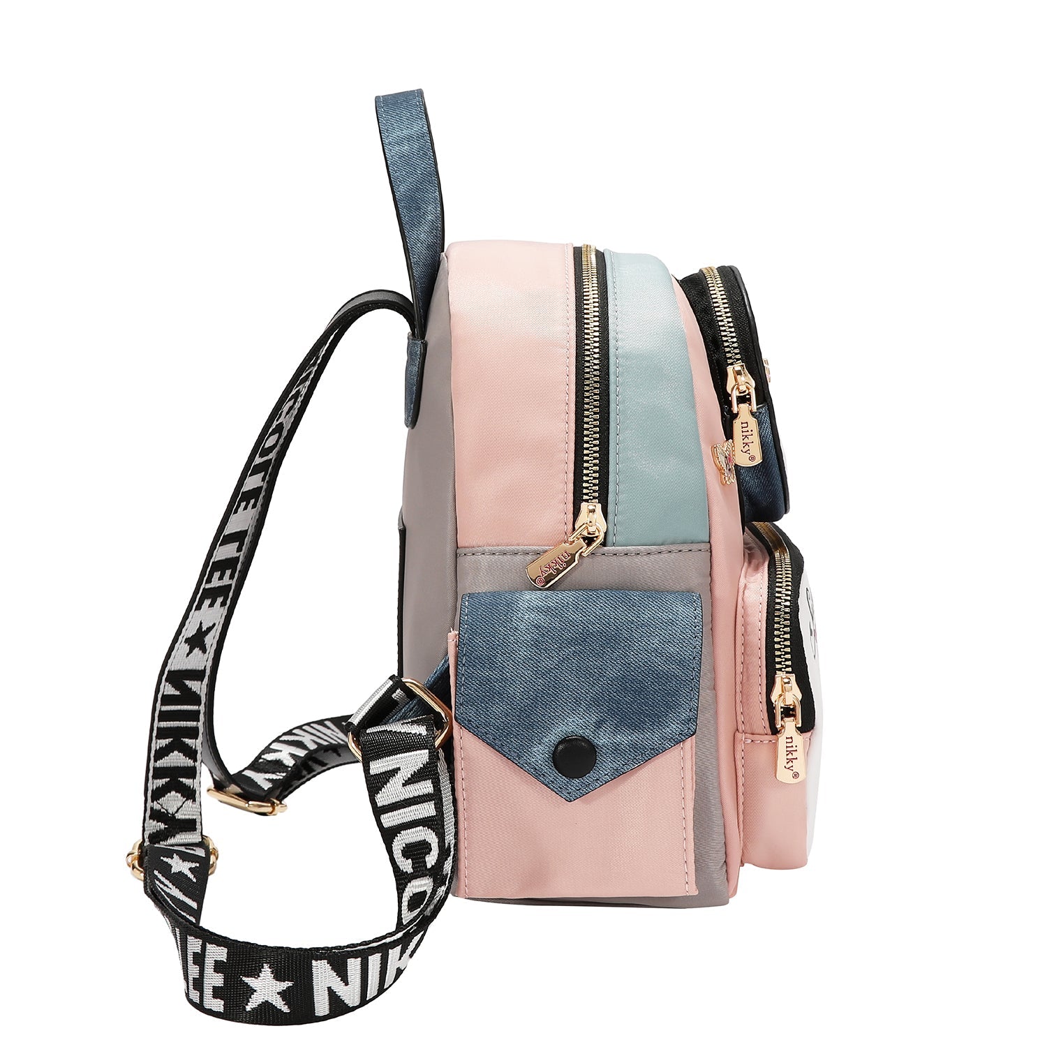 MOCHILA PEQUEÑA CON MÚLTIPLES BOLSILLOS (SWEET GIRL)