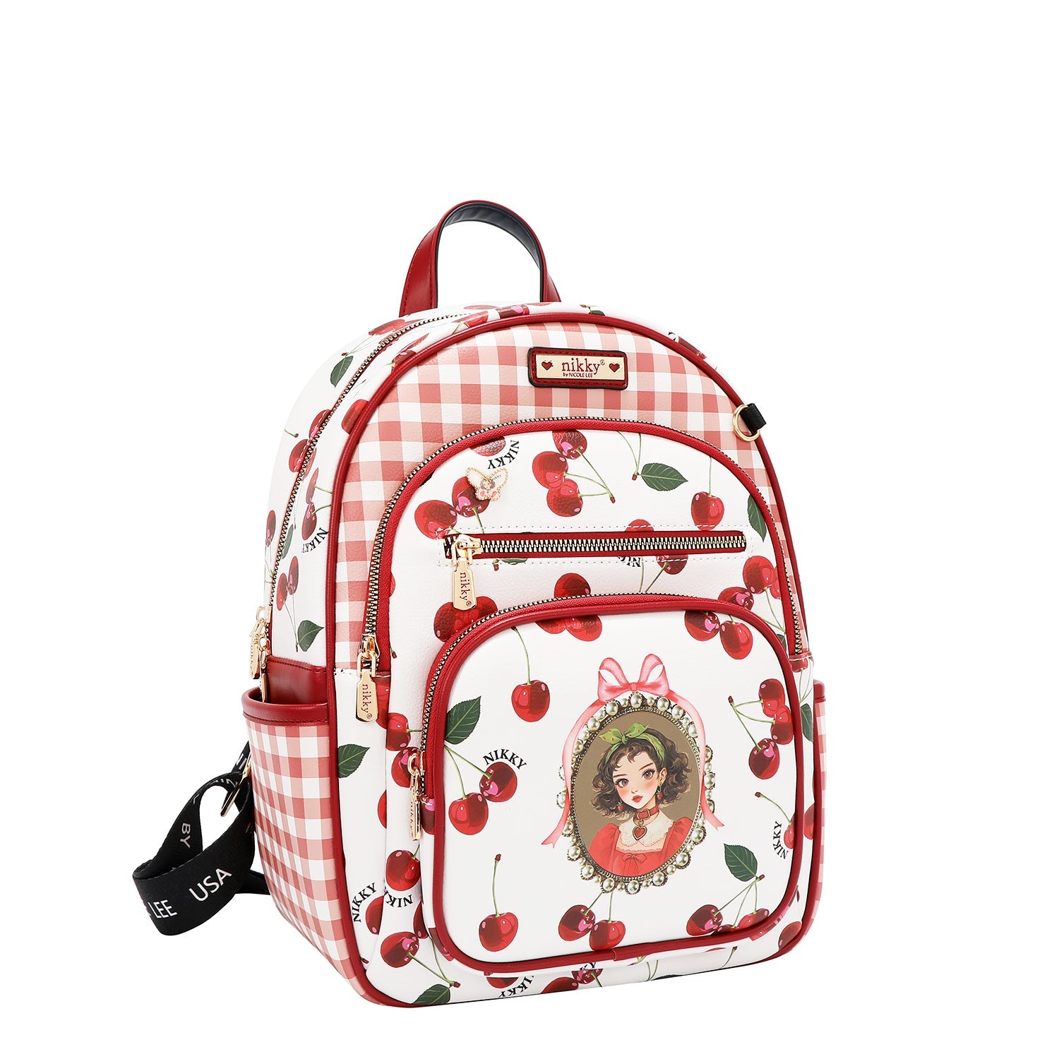 3-PIECE SET (BACKPACK, SMALL BACKPACK AND WALLET) (<tc>CHERRY LIPS</tc>-WHITE)