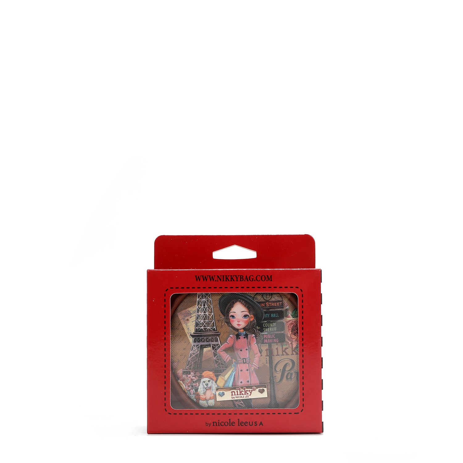KEYCHAIN WITH ROUND COIN PURSE (<tc><tc>Emily Goes Paris</tc></tc> )