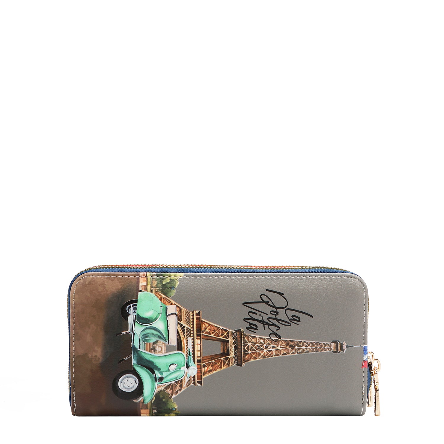 BILLETERA CON DOBLE CREMALLERA V.2 (EIFFEL DREAMS)