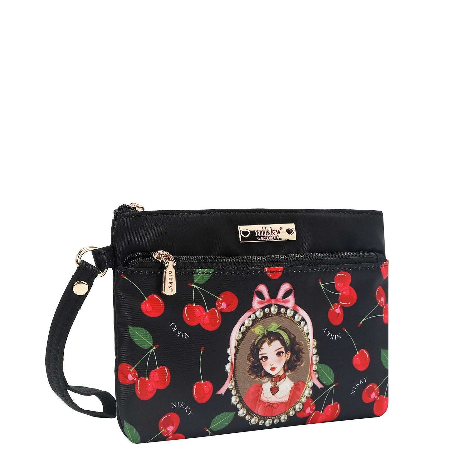 NECESER CON CREMALLERA (CHERRY LIPS-NEGRO)