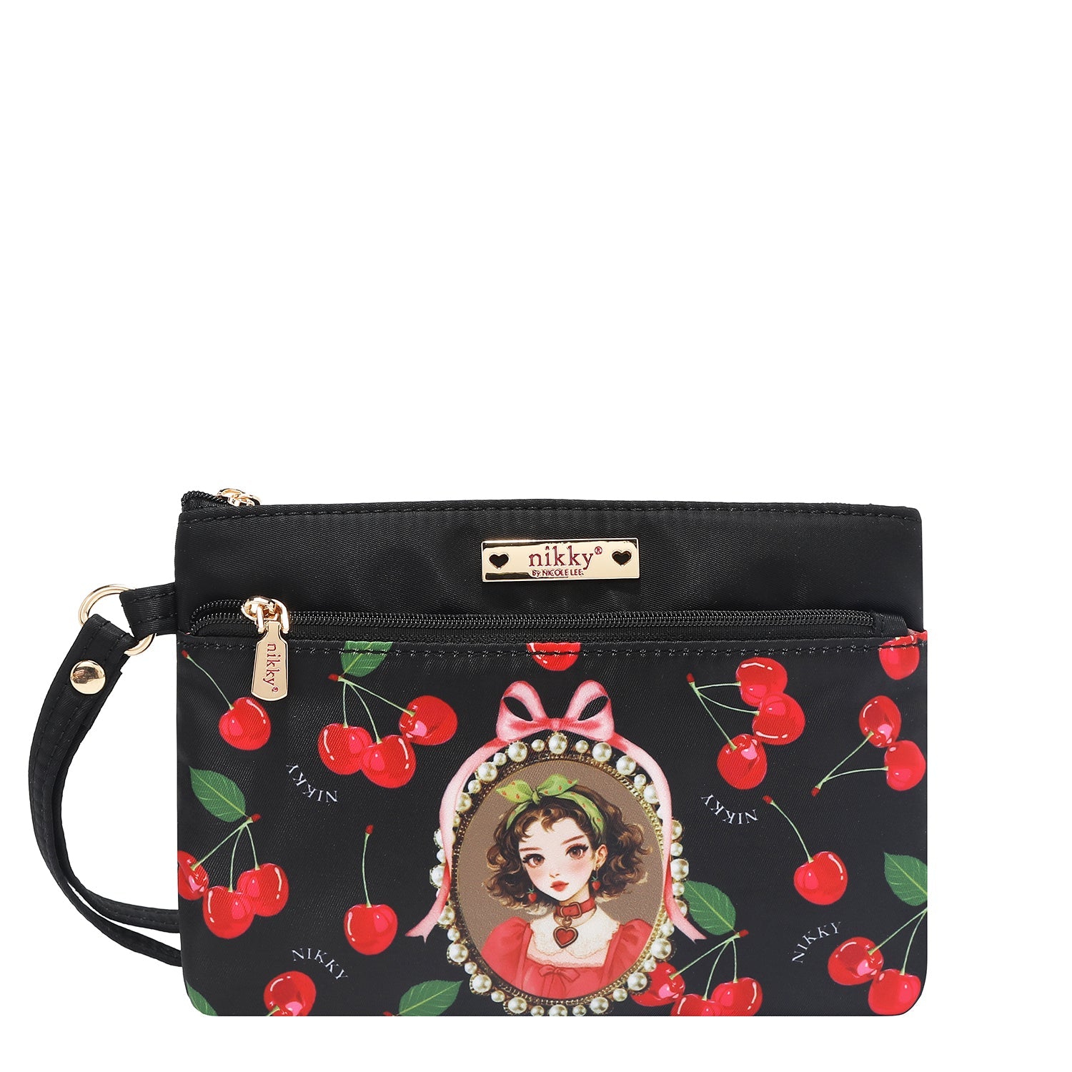 NECESER CON CREMALLERA (CHERRY LIPS-NEGRO)