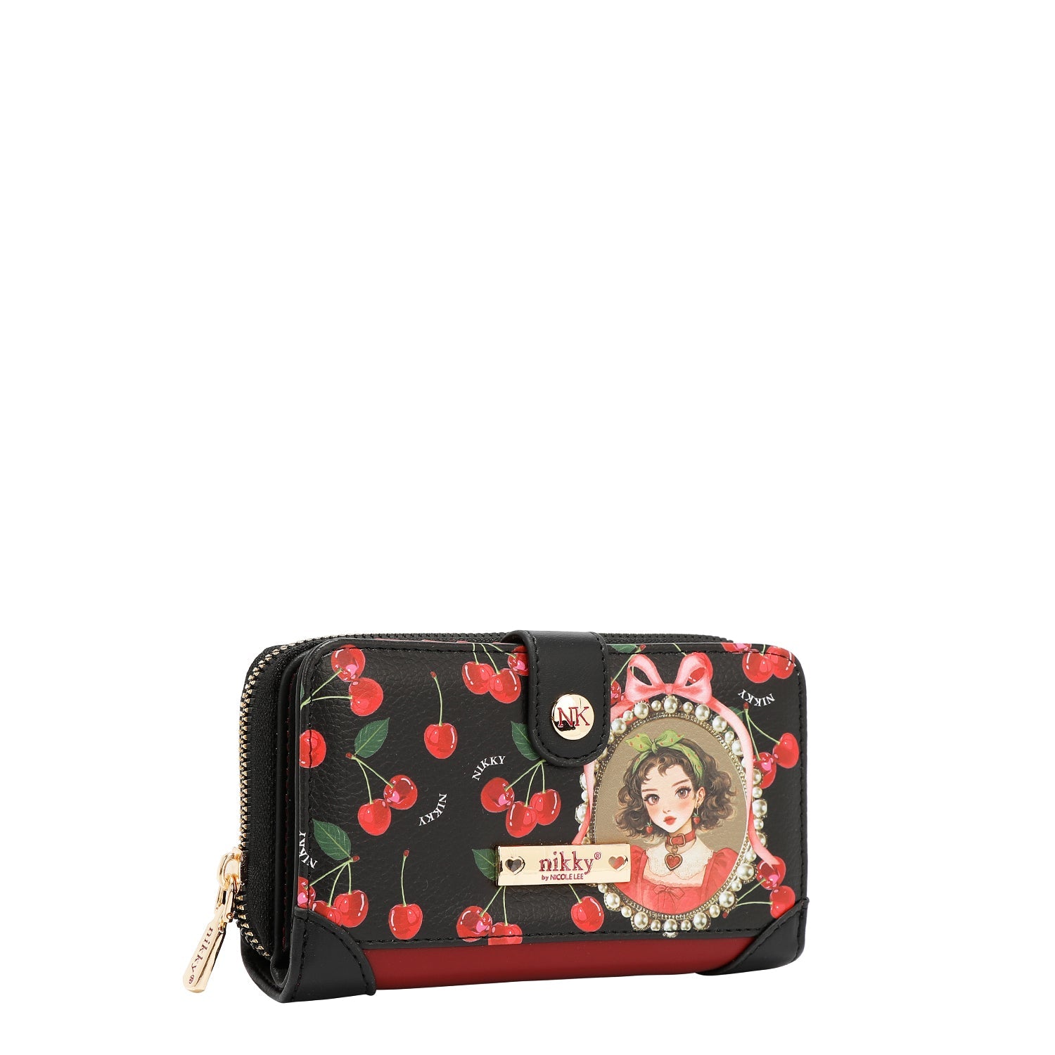 CARTERA COMPACTA (CHERRY LIPS-NEGRO)