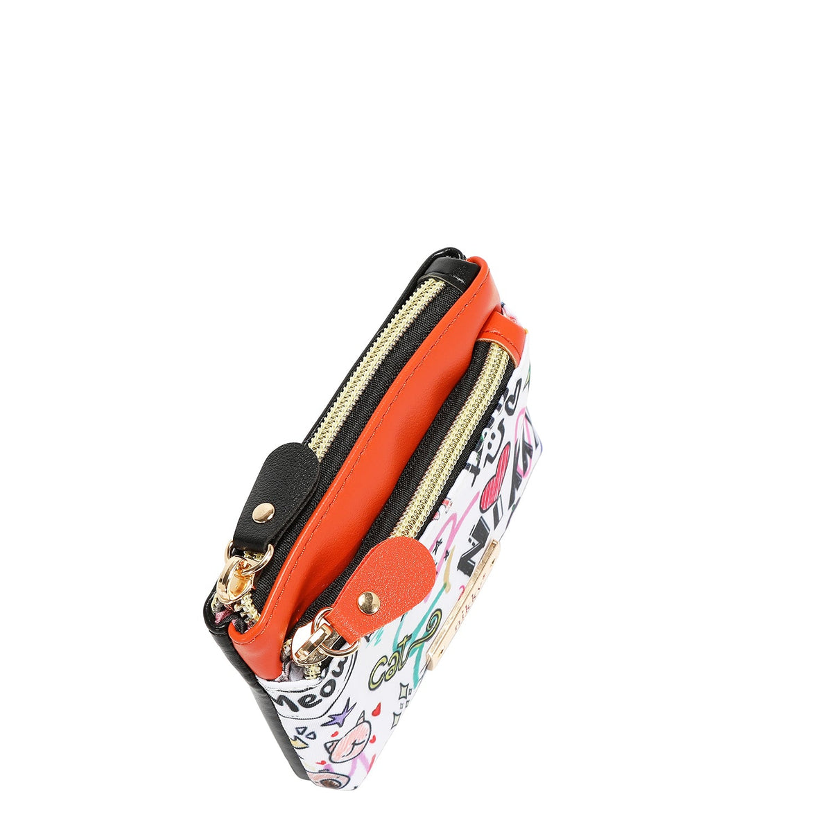 MONEDERO PEQUEÑO PLANO CON CREMALLERA (JUST FOR FUN-BLANCO)