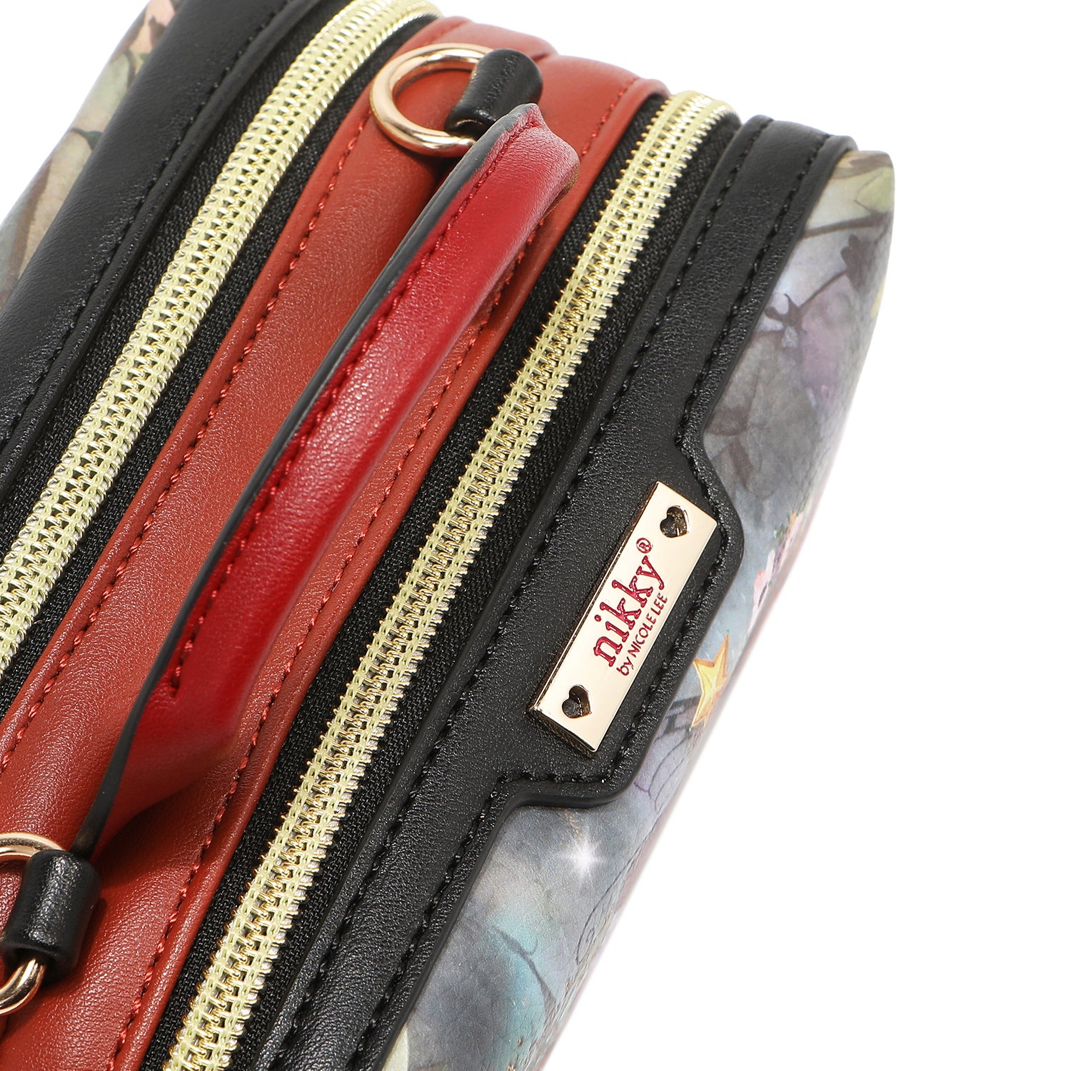 MINI BOLSO CRUZADO BOSTON CON DOBLE CREMALLERA (FAIRY TALE)