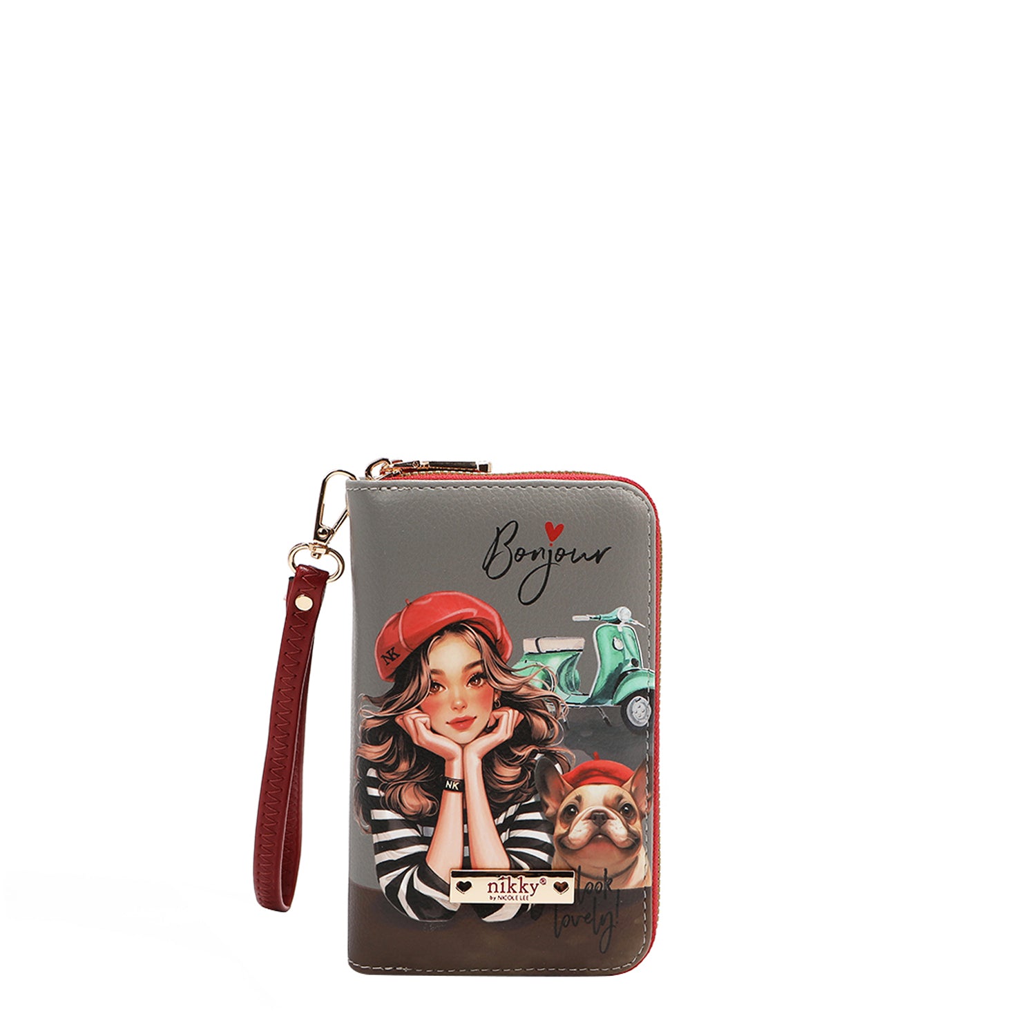 CARTERA MEDIANA CON DOBLE CREMALLERA (EIFFEL DREAMS)