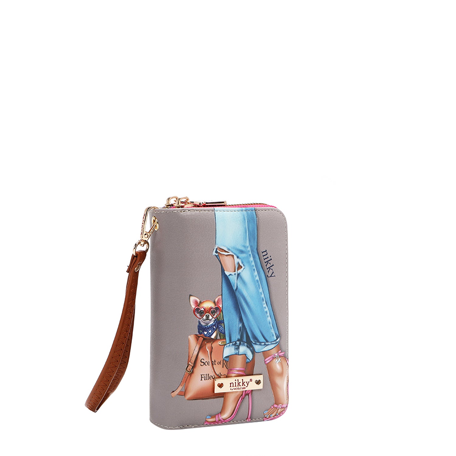CARTERA MEDIANA CON DOBLE CREMALLERA (ESSENCE OF YOU)
