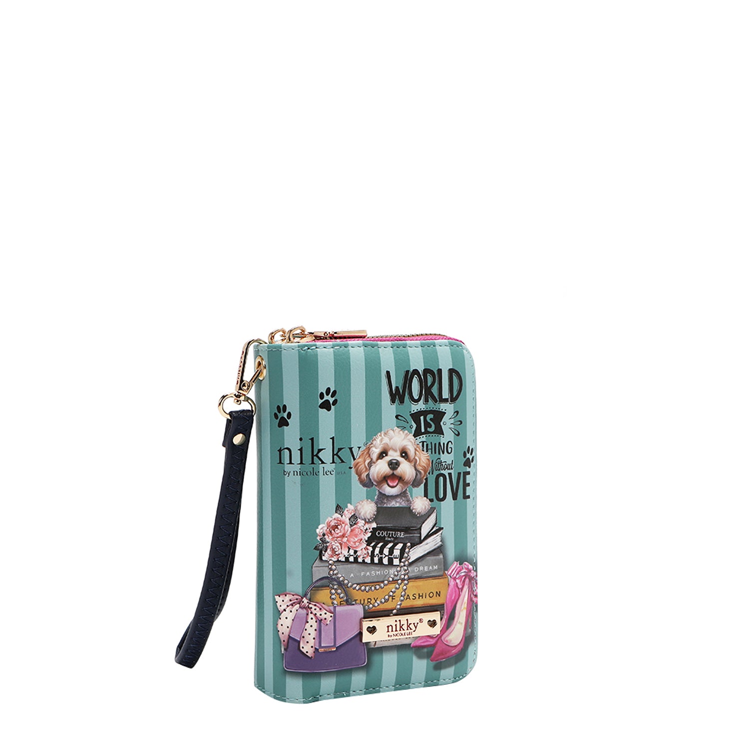 CARTERA MEDIANA CON DOBLE CREMALLERA (MEANT TO LOVE YOU)