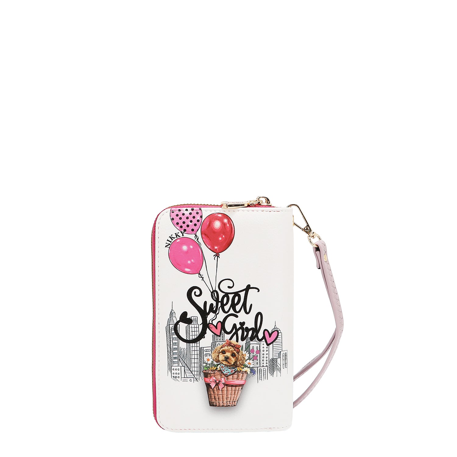 CARTERA MEDIANA CON DOBLE CREMALLERA (SWEET GIRL)