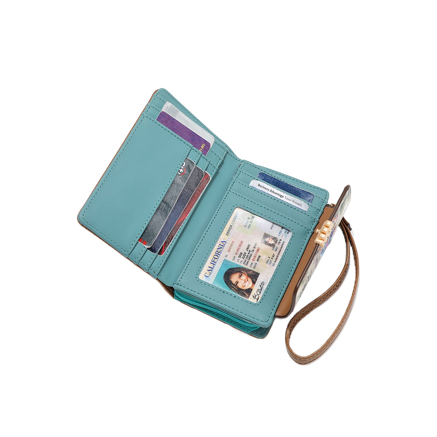SMALL FOLDABLE WALLET <tc>NIKKY</tc> (<tc>I LIVE TO TRAVEL</tc>)